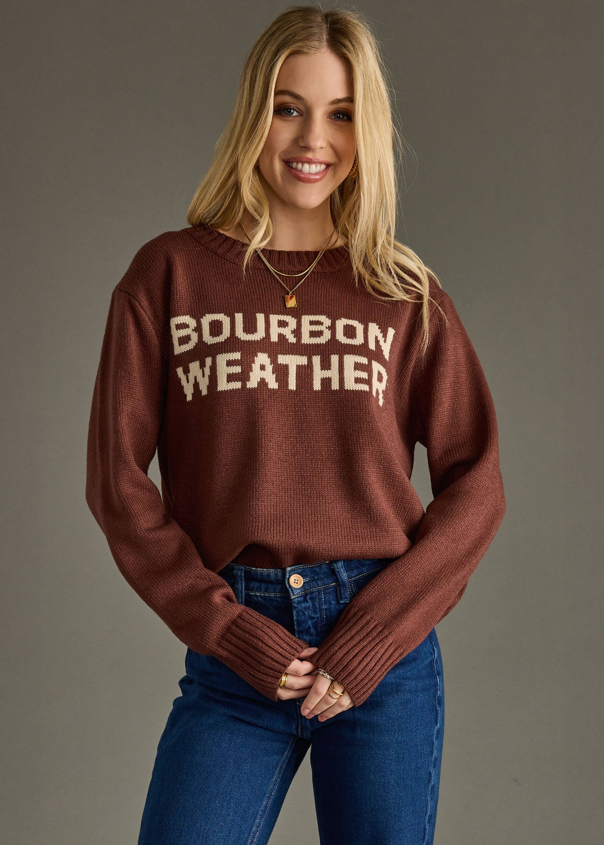 Brown Bourbon Weather Sweater