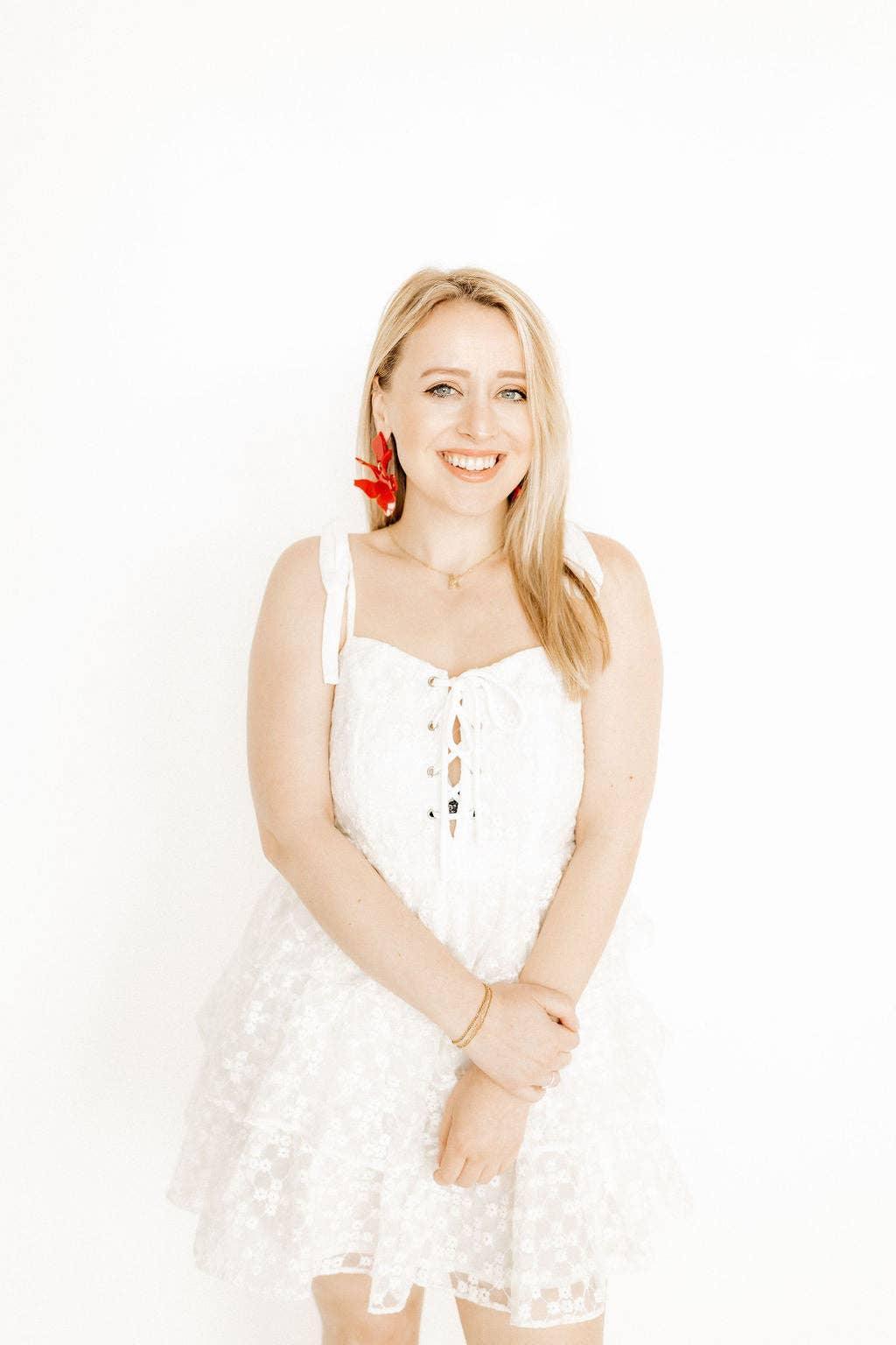 Flora Statement Earrings - True Red - Surprise Lily