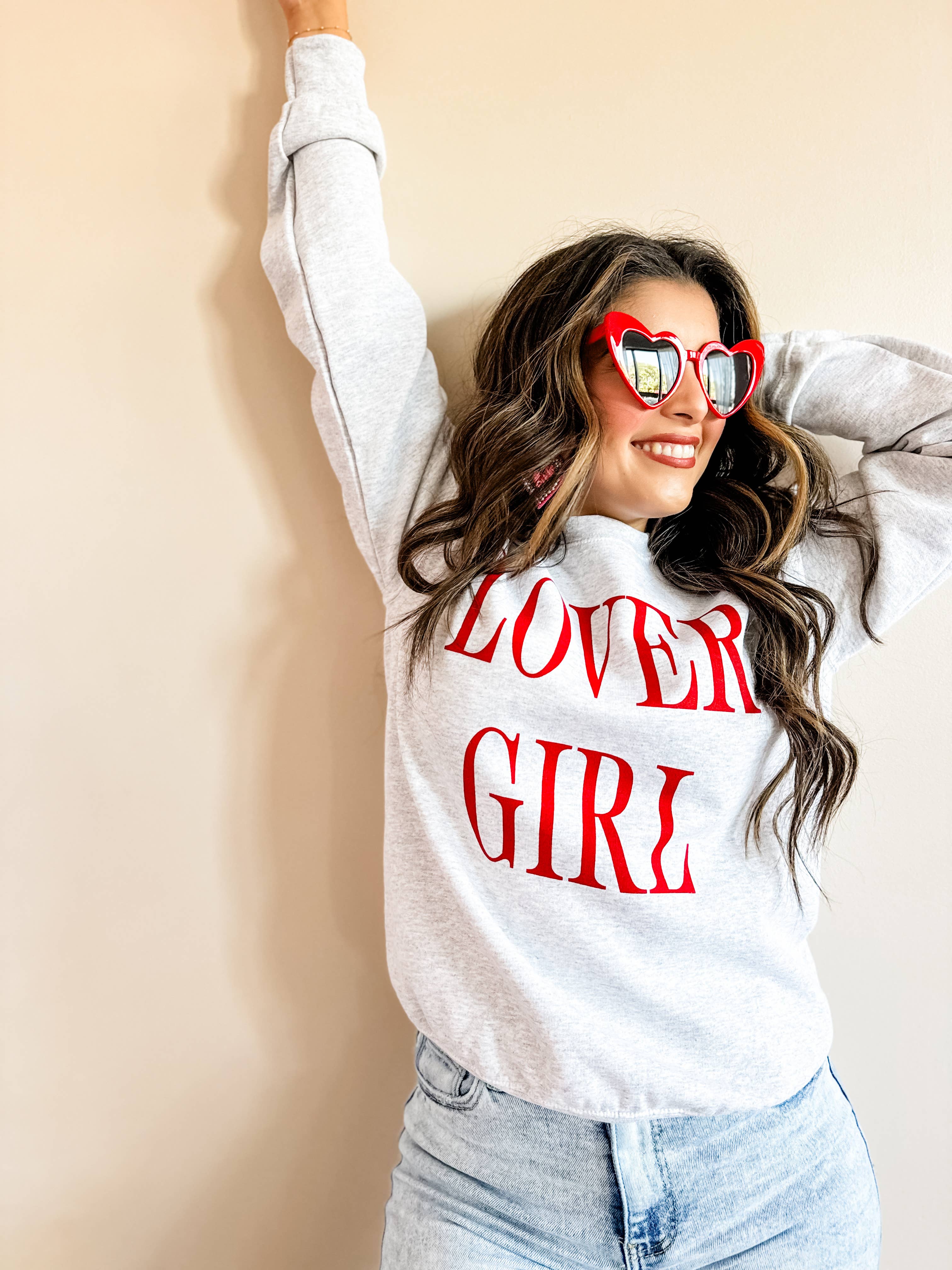 LOVER GIRL Crewneck Sweatshirt - Surprise Lily