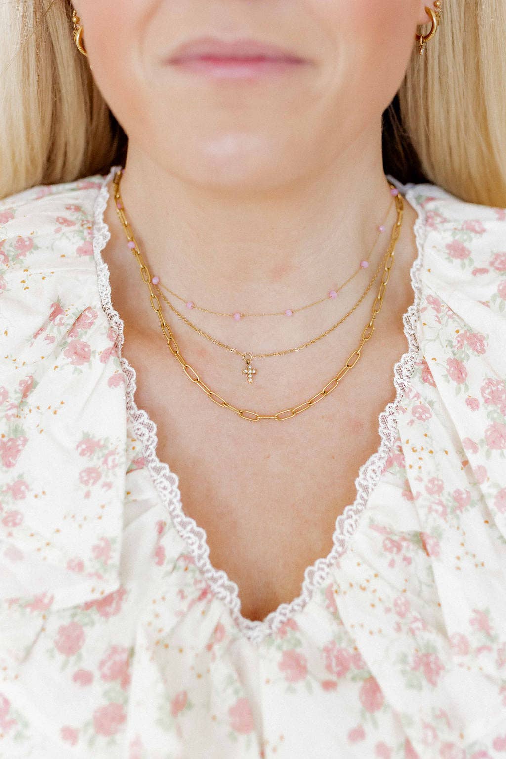 Necklace - Dabney Pink - Surprise Lily
