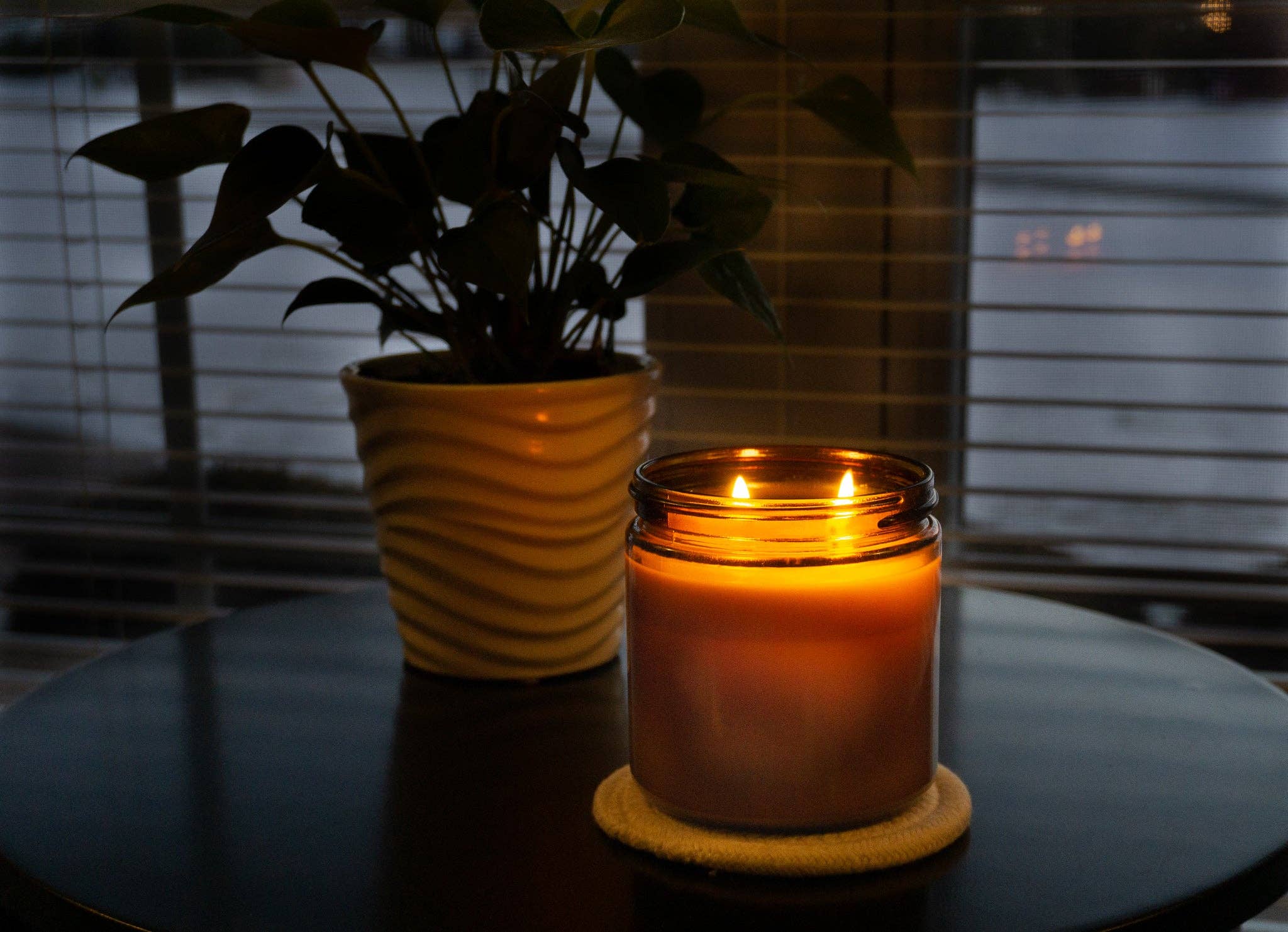 Oakmoss + Amber: 8oz Amber Jar