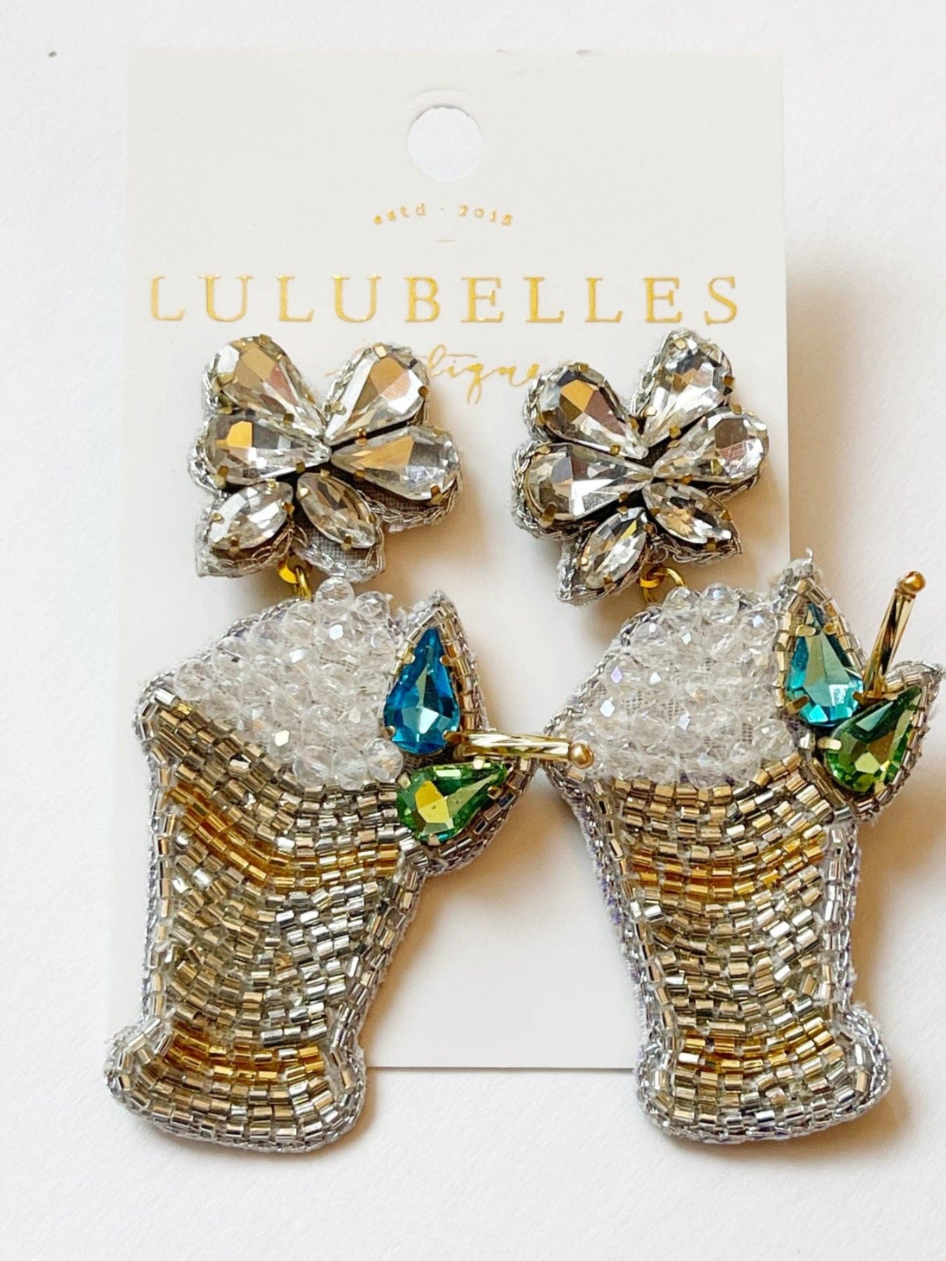 Derby Mint Julep Earrings