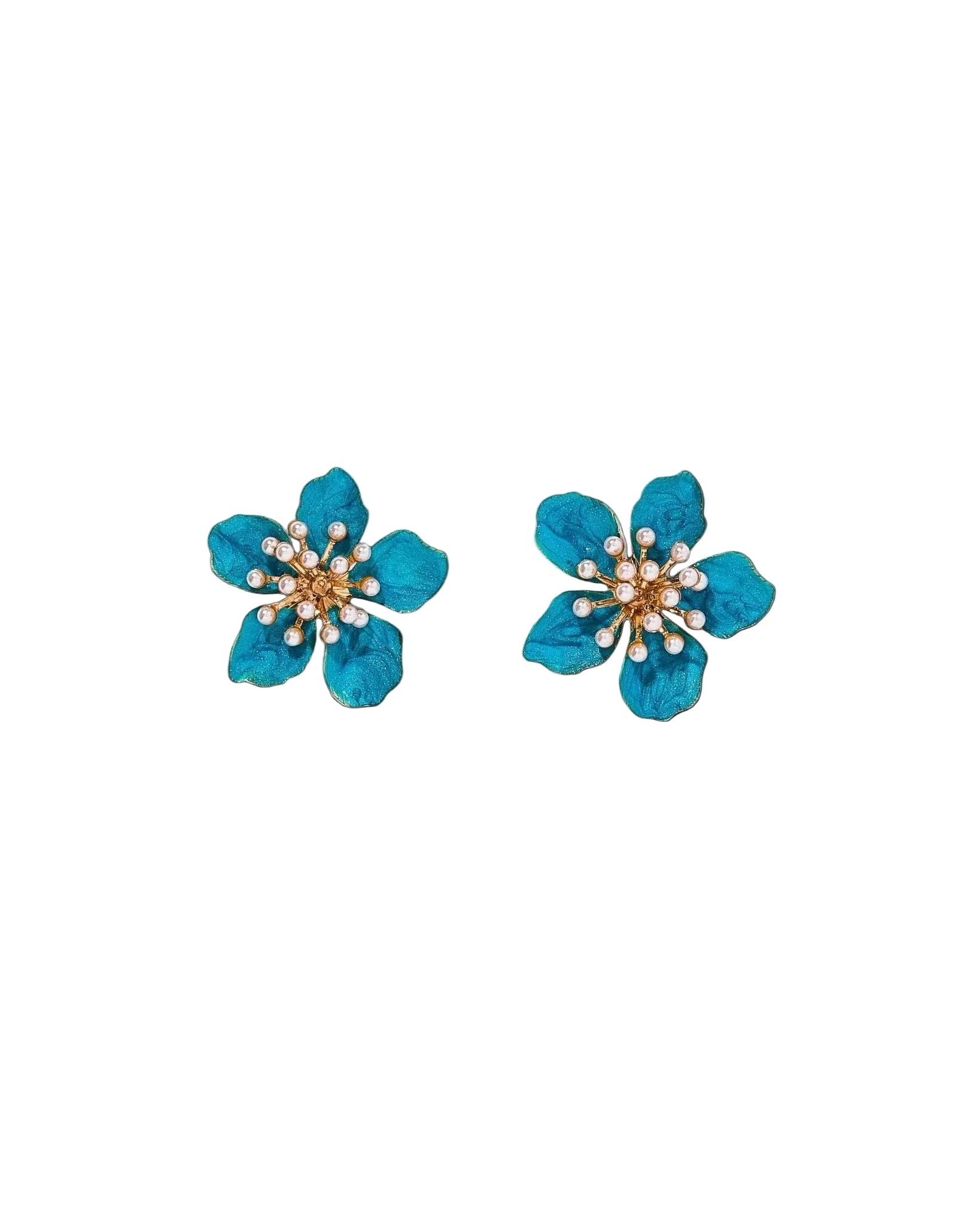 Monroe Statement Earrings - Blue - Surprise Lily