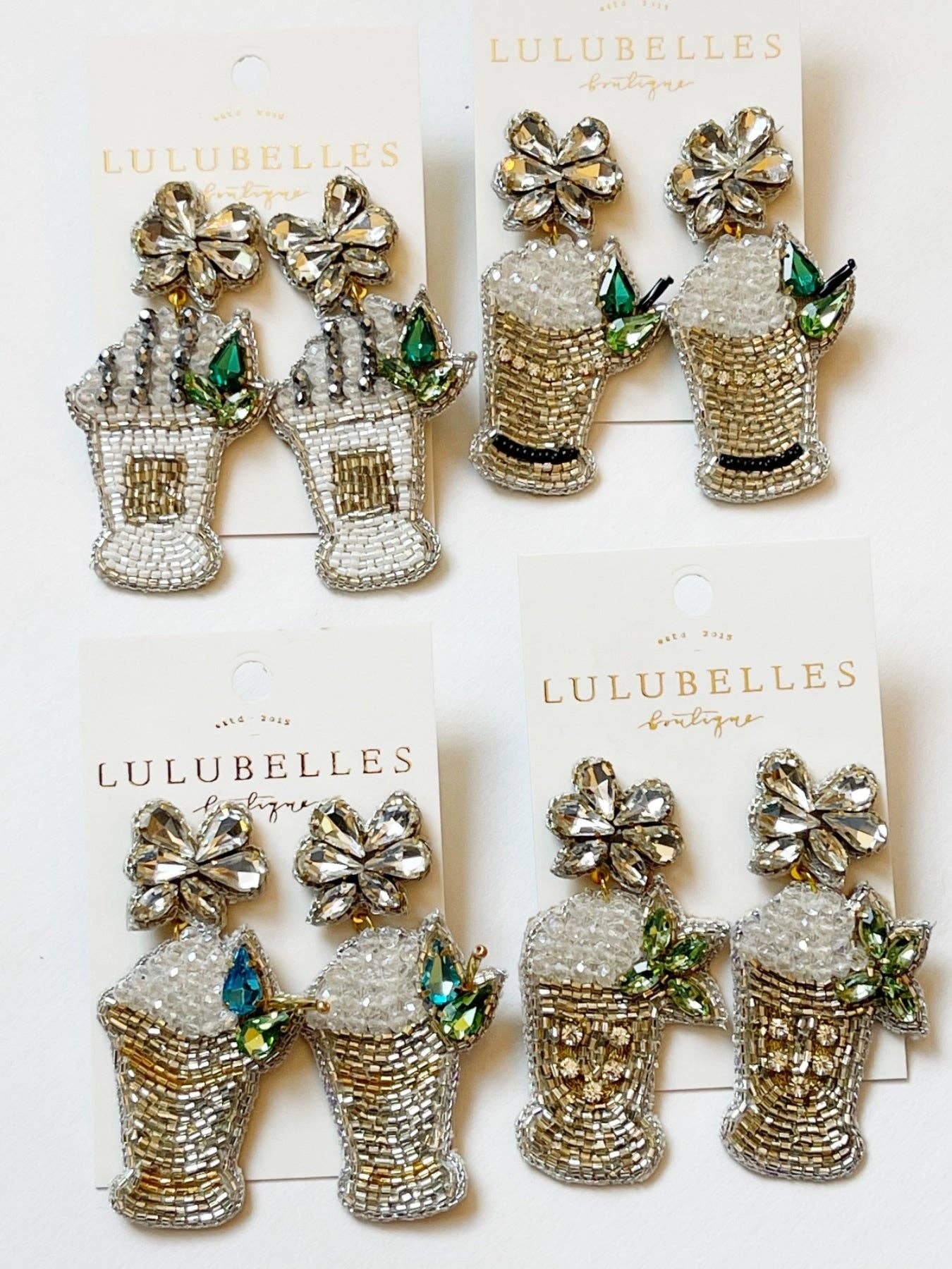 Derby Mint Julep Earrings