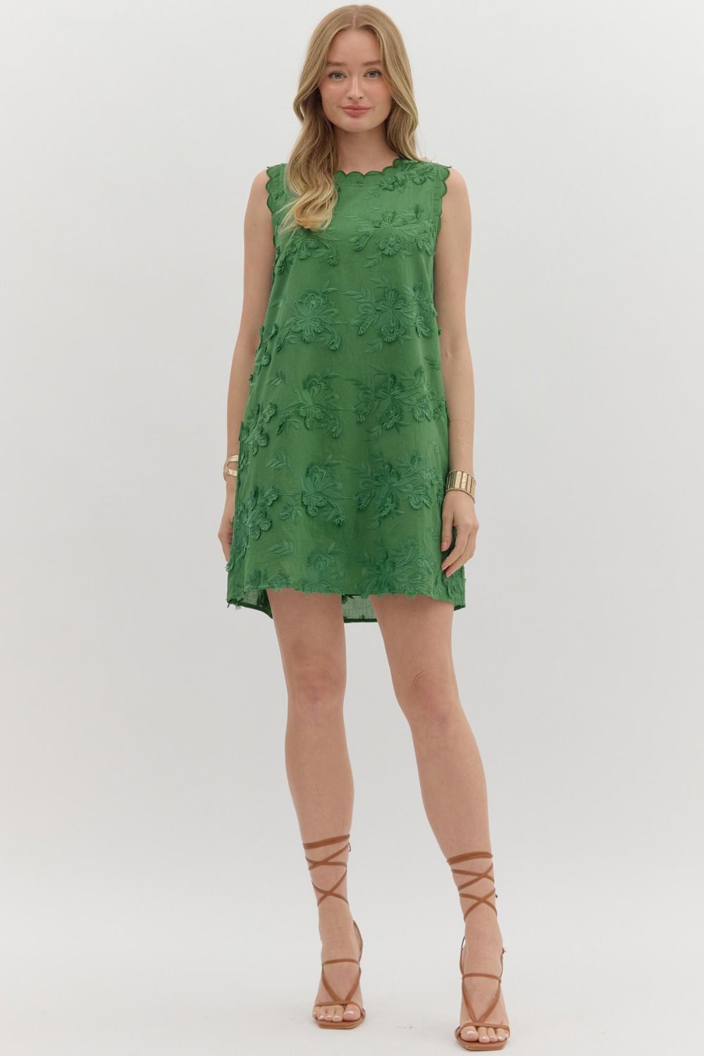 Ivy Bloom Dress in Green
