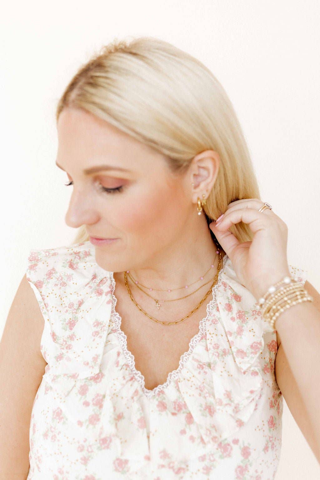 Necklace - Palmer Paperclip Gold - Surprise Lily