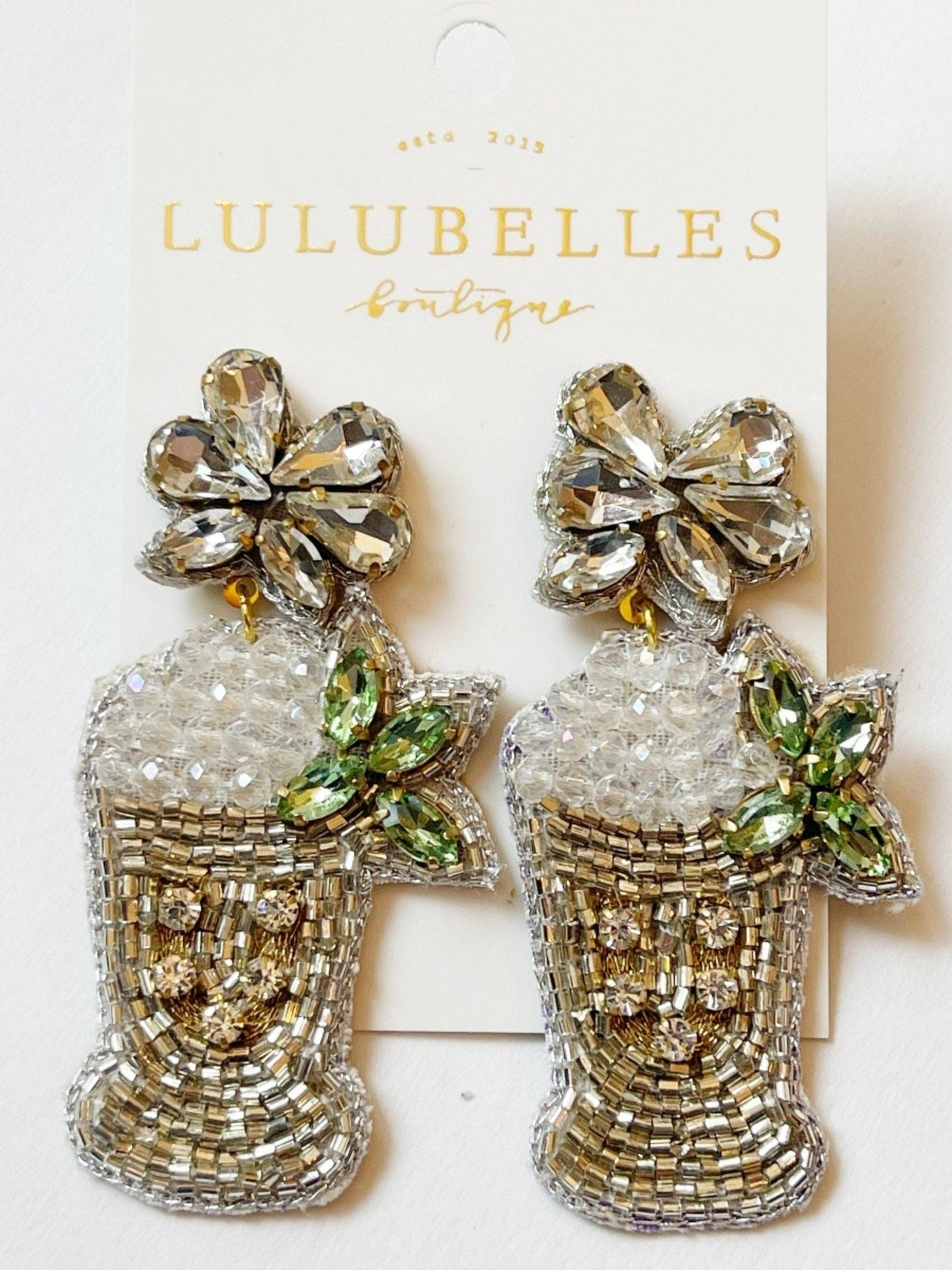 Derby Mint Julep Earrings