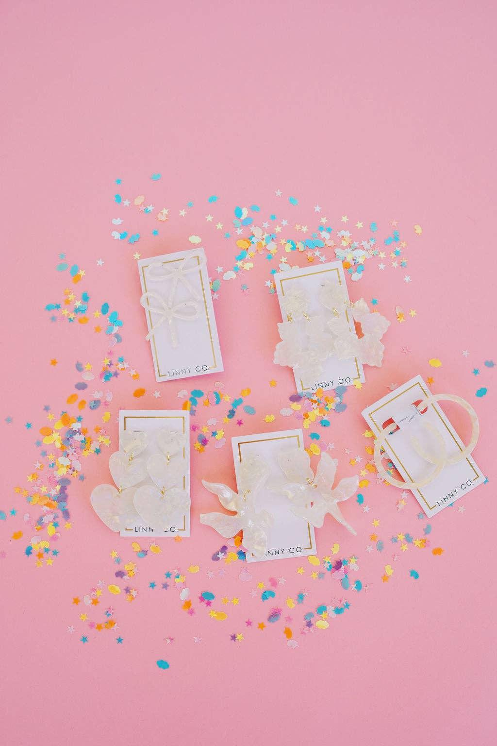 Flora Statement Earrings - Iridescent