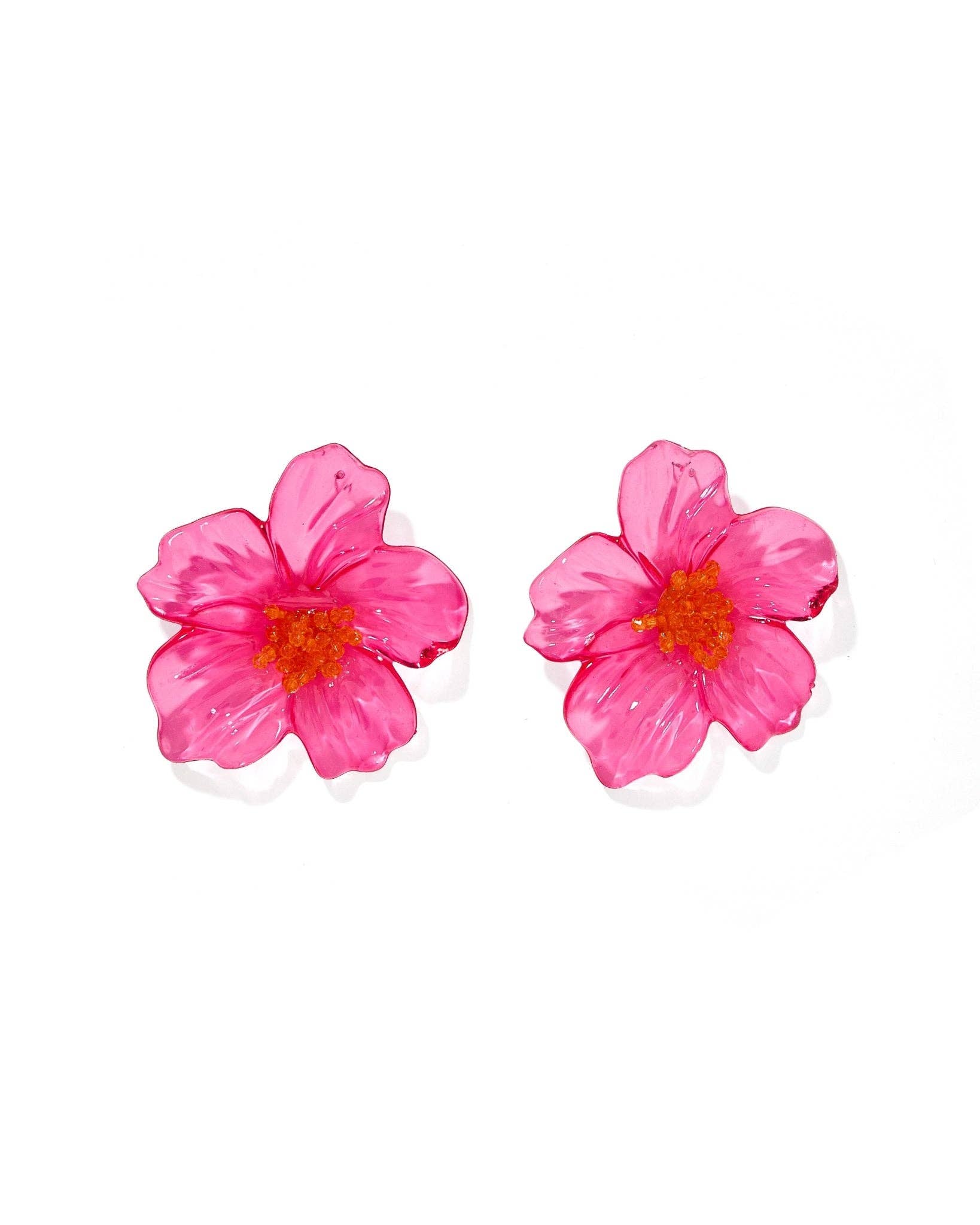 Kalani Statement Earrings - Pink - Surprise Lily