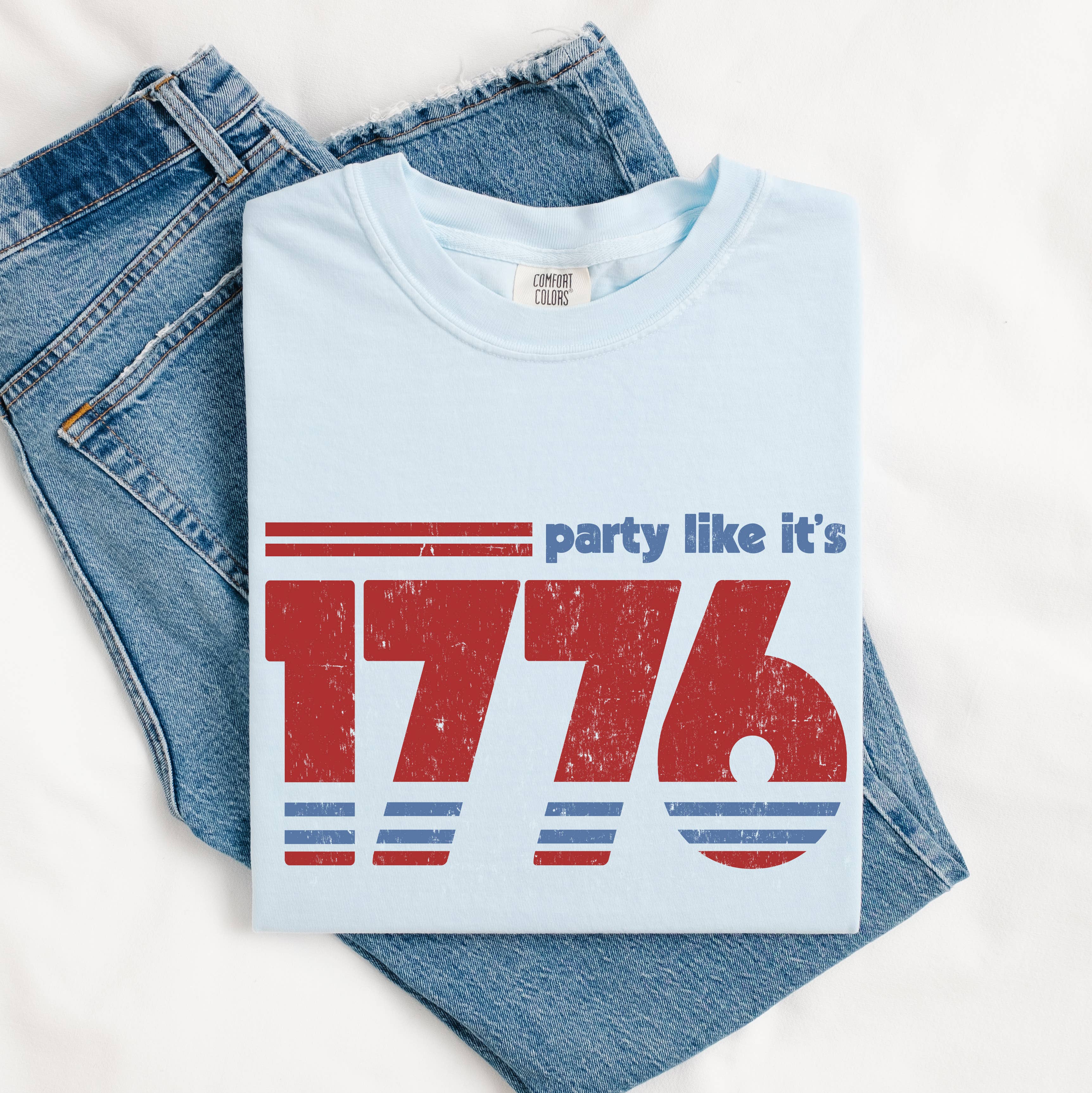 1776 Graphic Shirt Retro Patriotic USA Tee Party 4th of July - Surprise Lily