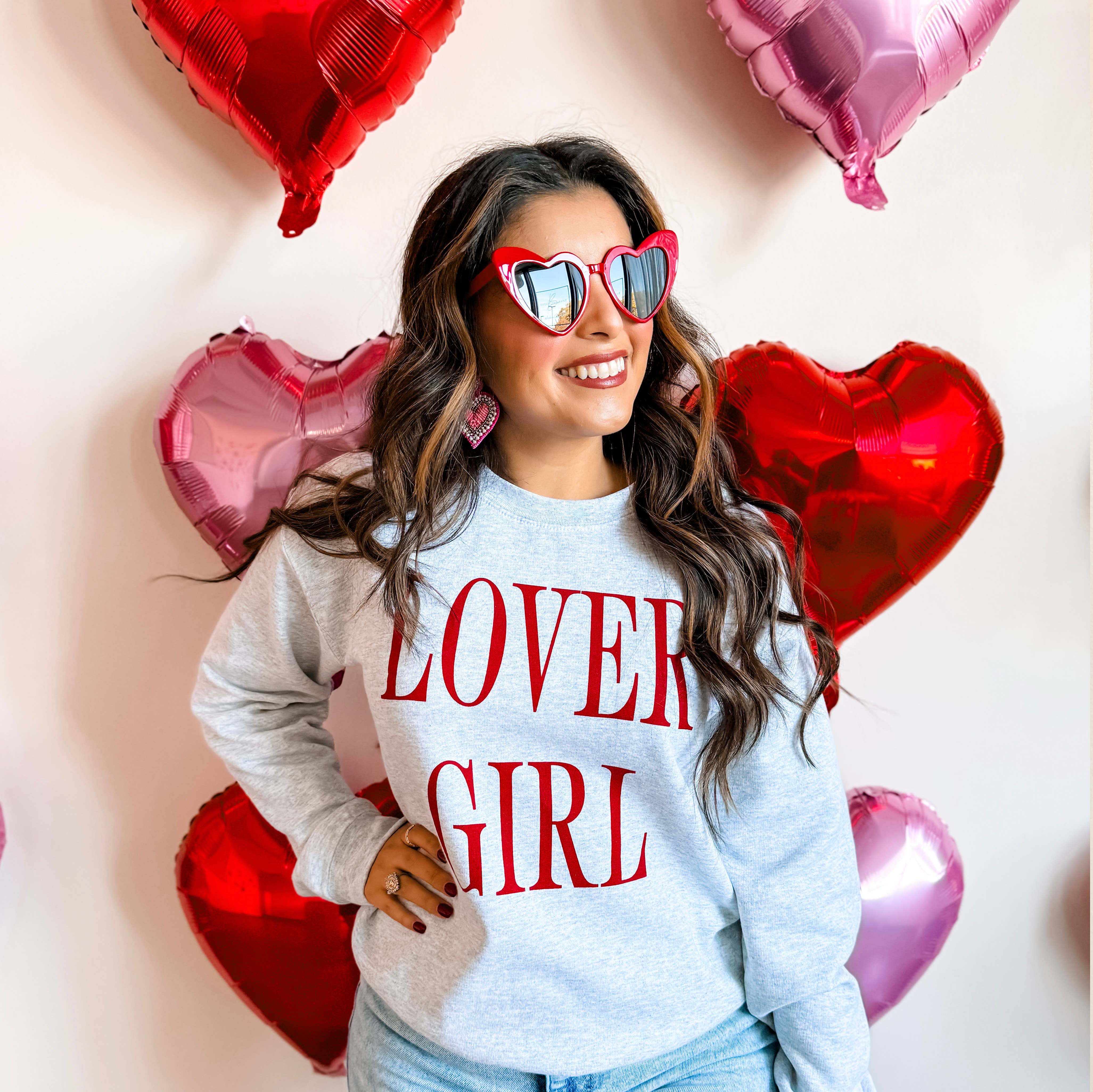 LOVER GIRL Crewneck Sweatshirt - Surprise Lily