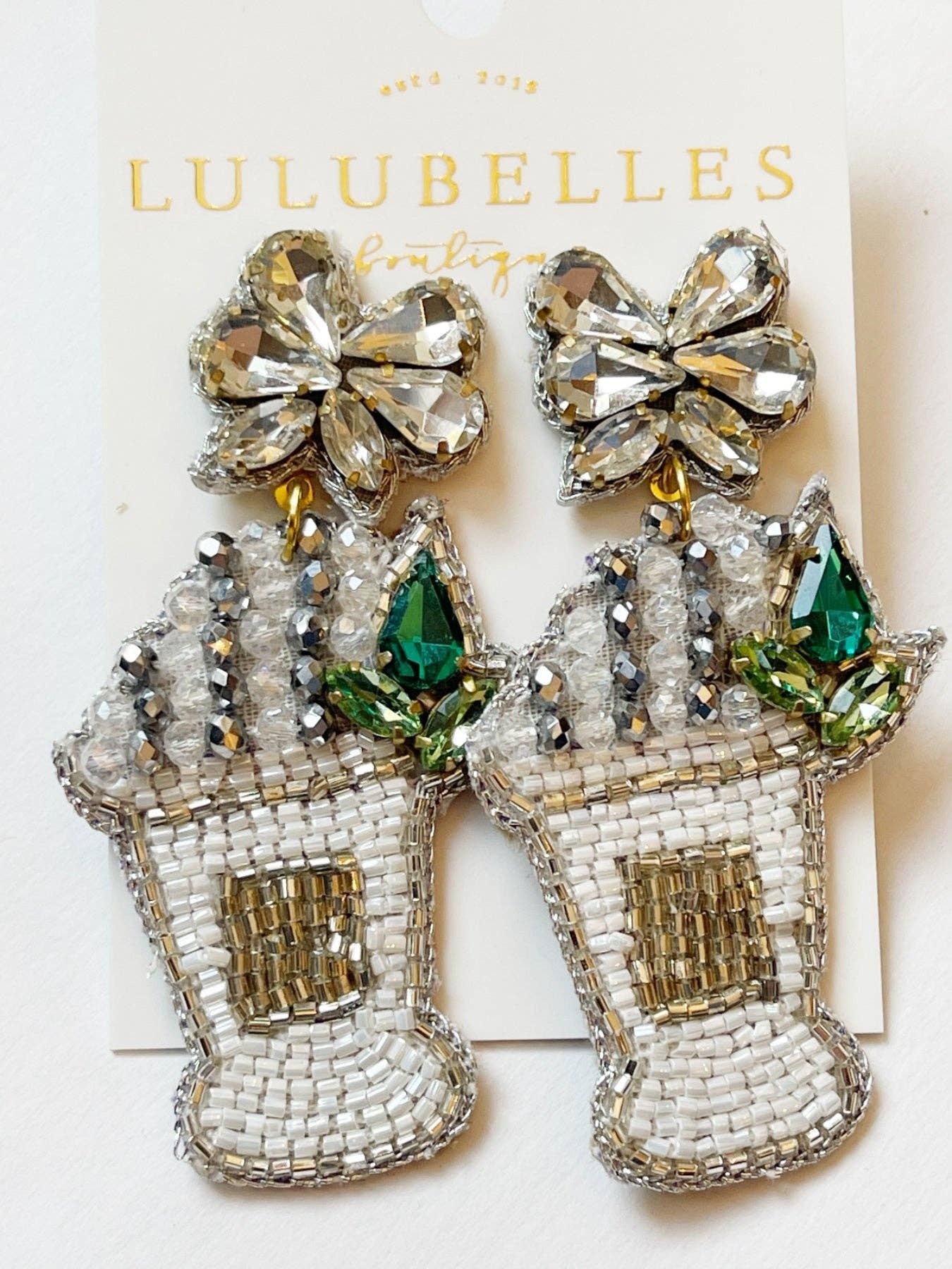 Derby Mint Julep Earrings