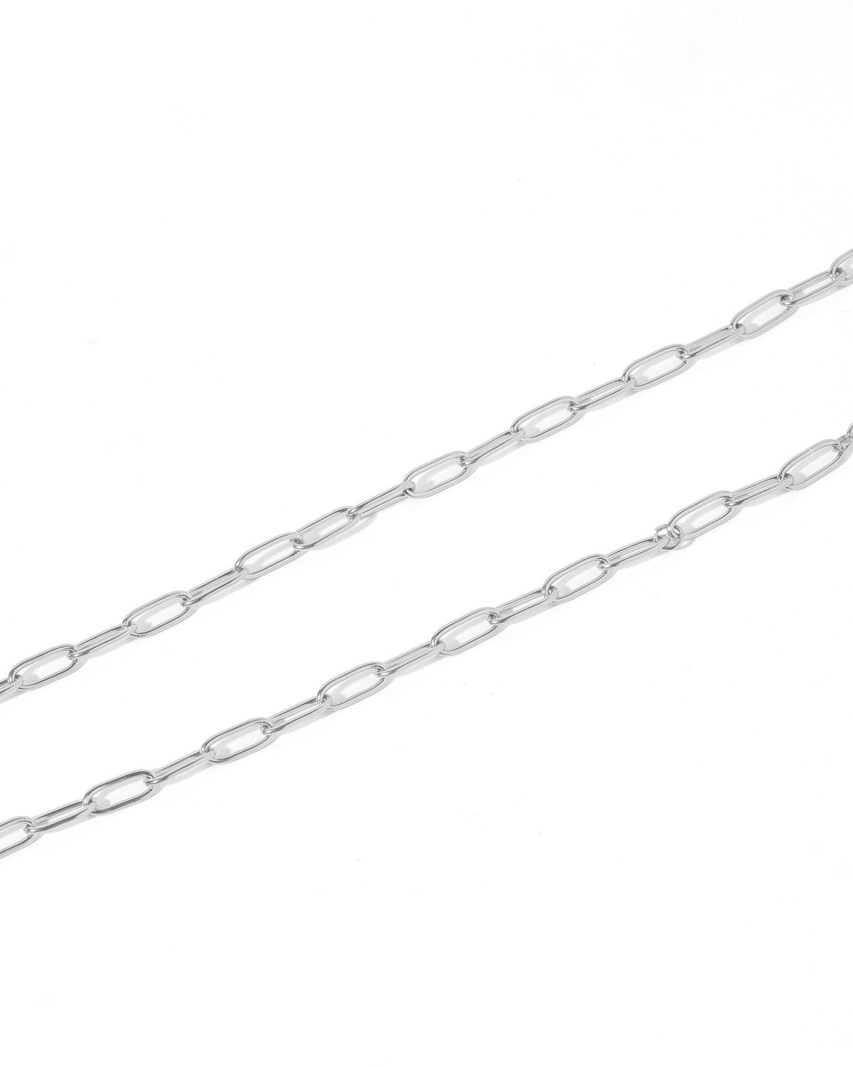 Necklace - Palmer Paperclip Silver - Surprise Lily