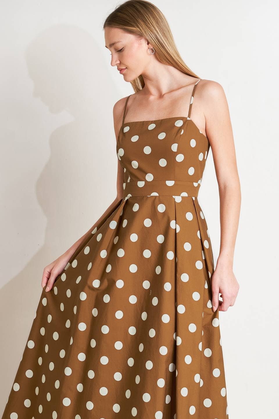 A printed woven midi dress - FD1898 - Surprise Lily