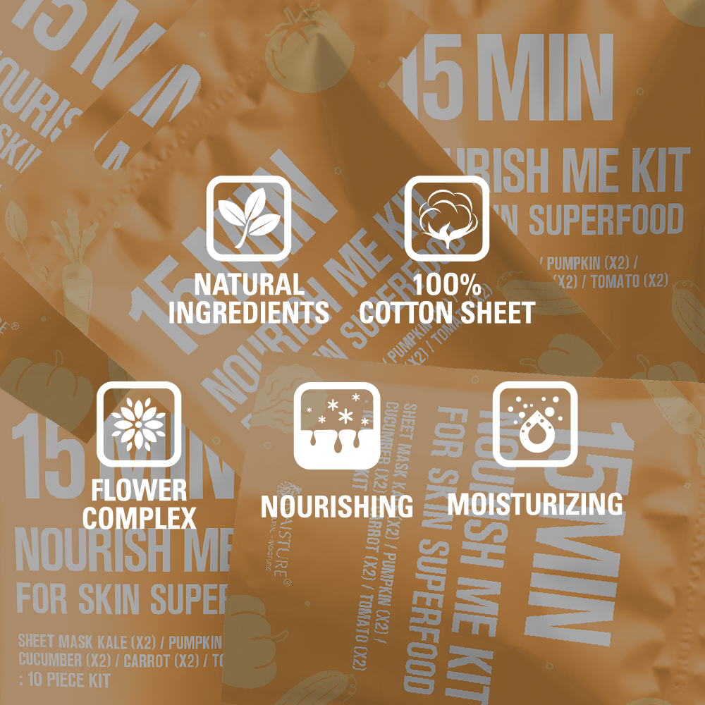 Naisture 15Min Nourish Me Kit for Skin Care &Beauty (10pack)