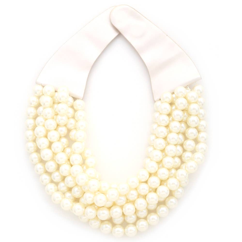 Chunky Beaded Layered Magnetic Necklace