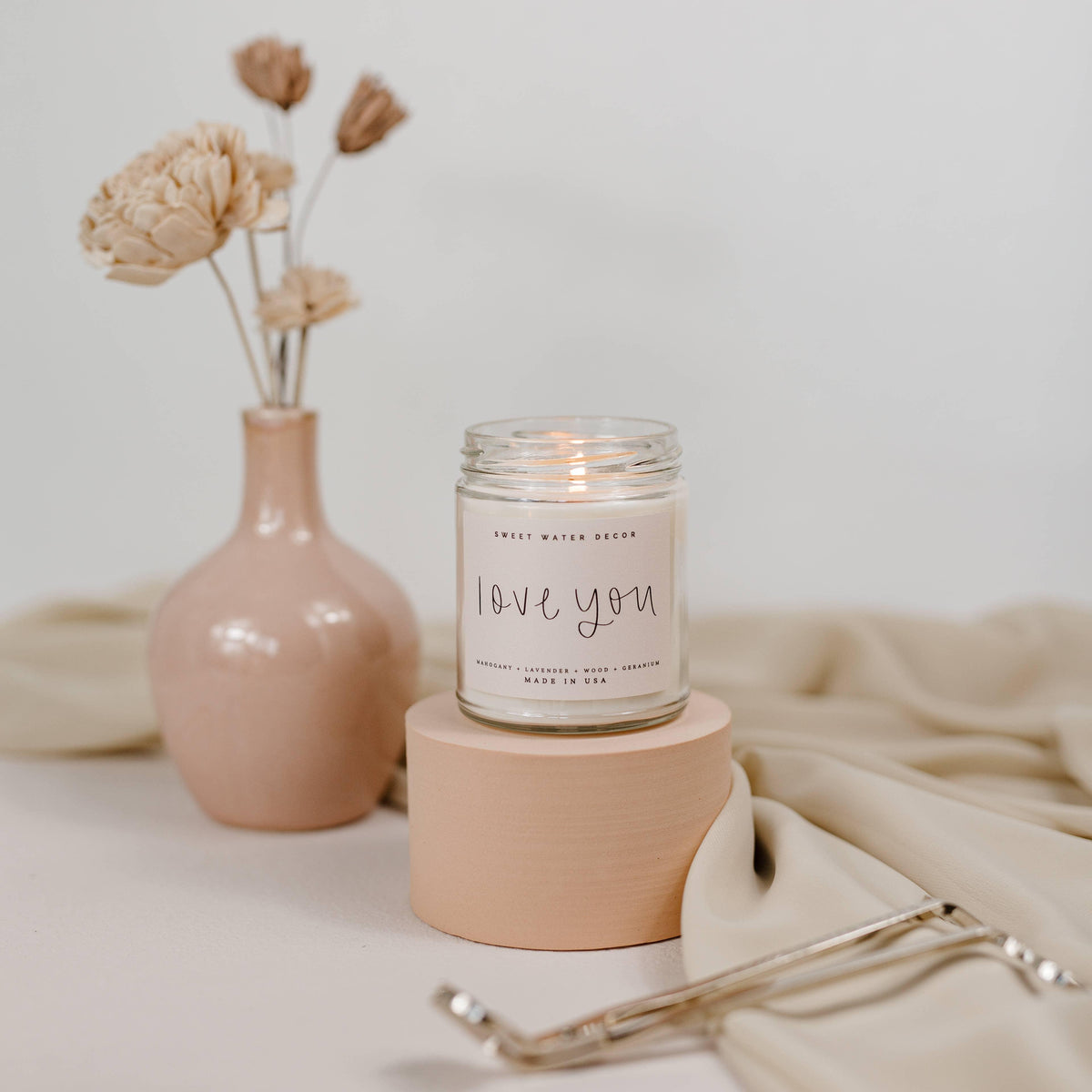 Love You 9 oz Soy Candle - Home Decor & Gifts