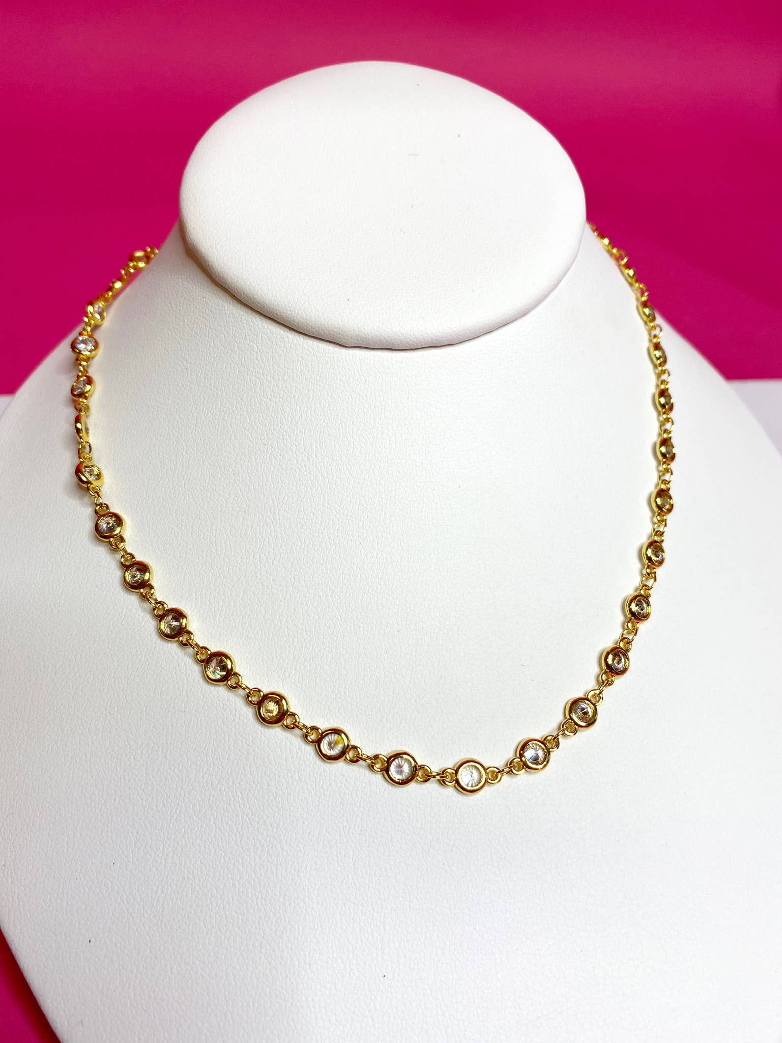 CZ Chain Layering Chokers