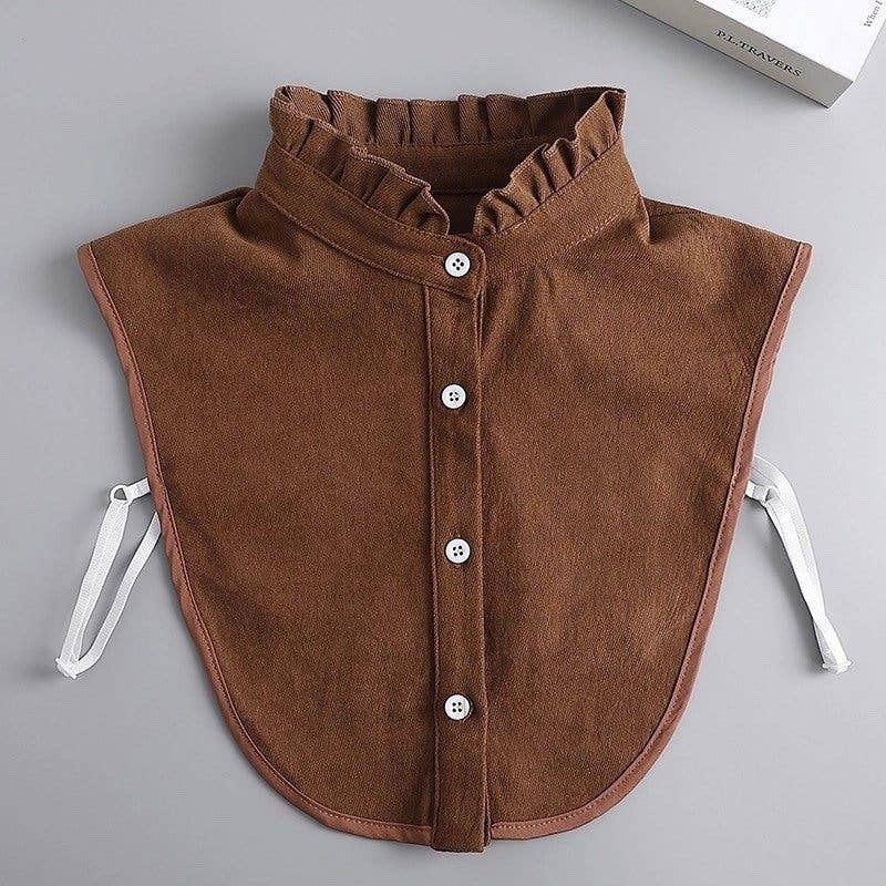 Doll Collar Shirt Detachable Lace Cotton Blouse Top - Surprise Lily
