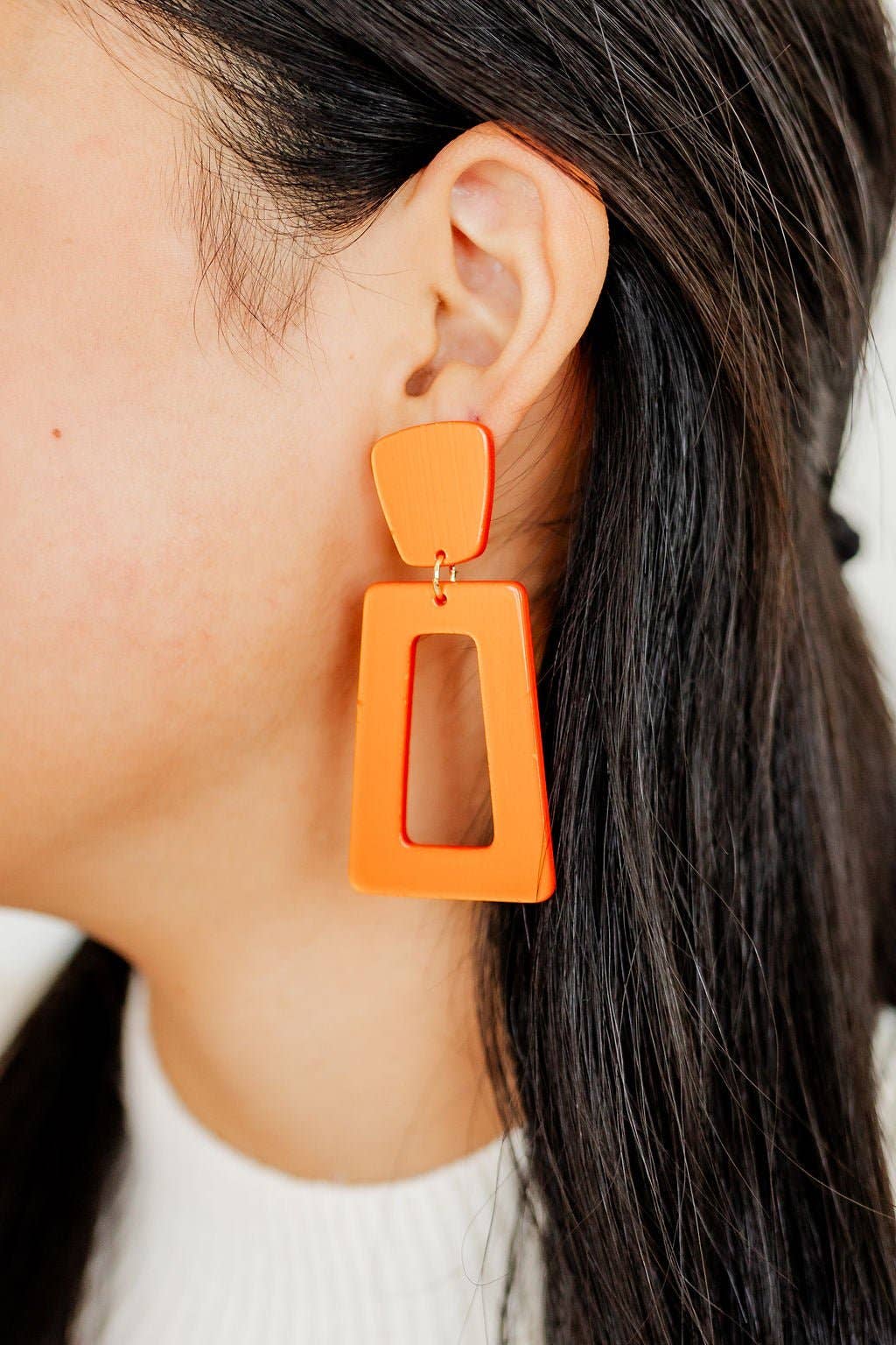 Kennedy - Metallic Orange - Earrings - Surprise Lily