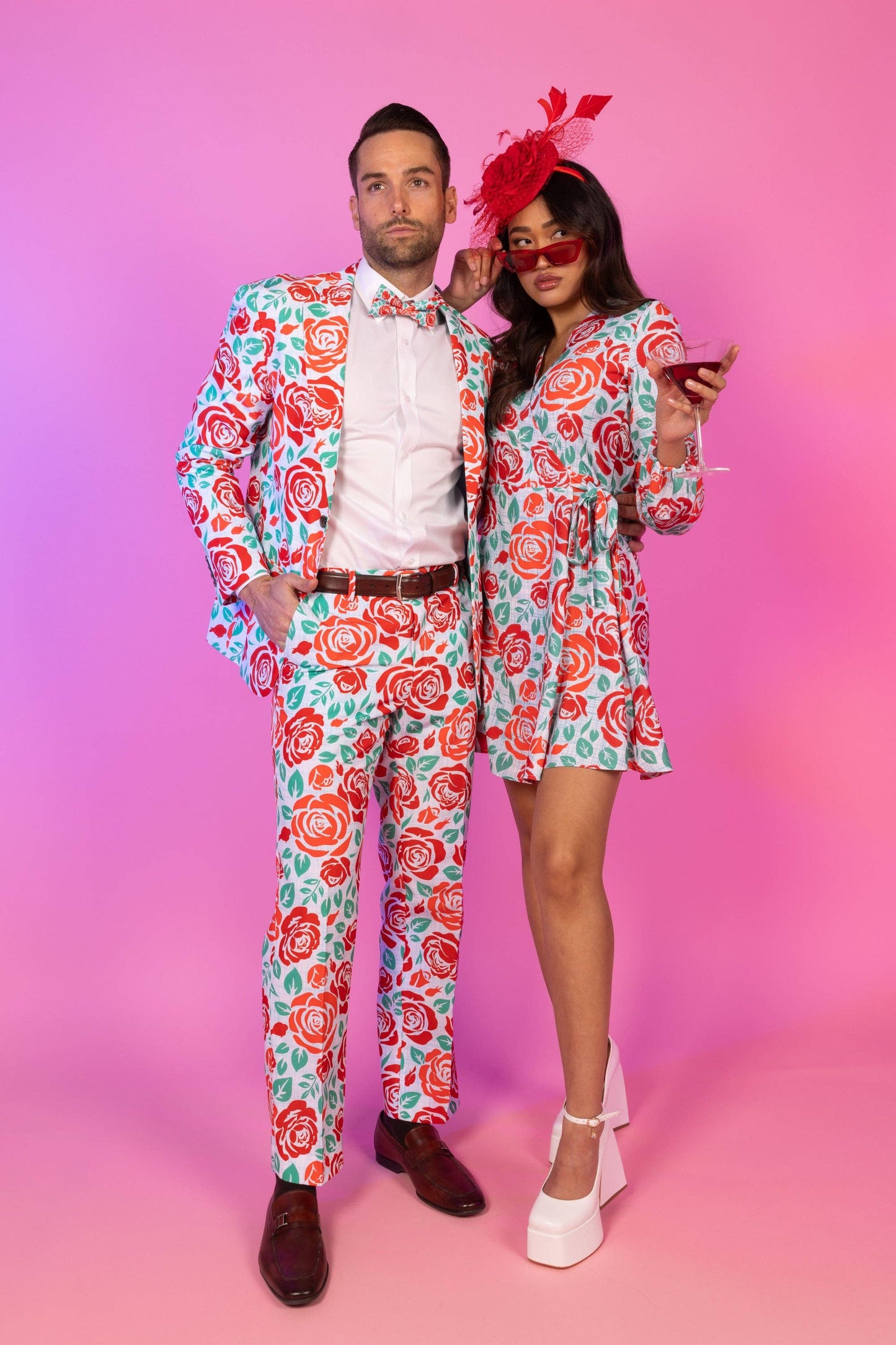 Win By A Rose Wrap Dress