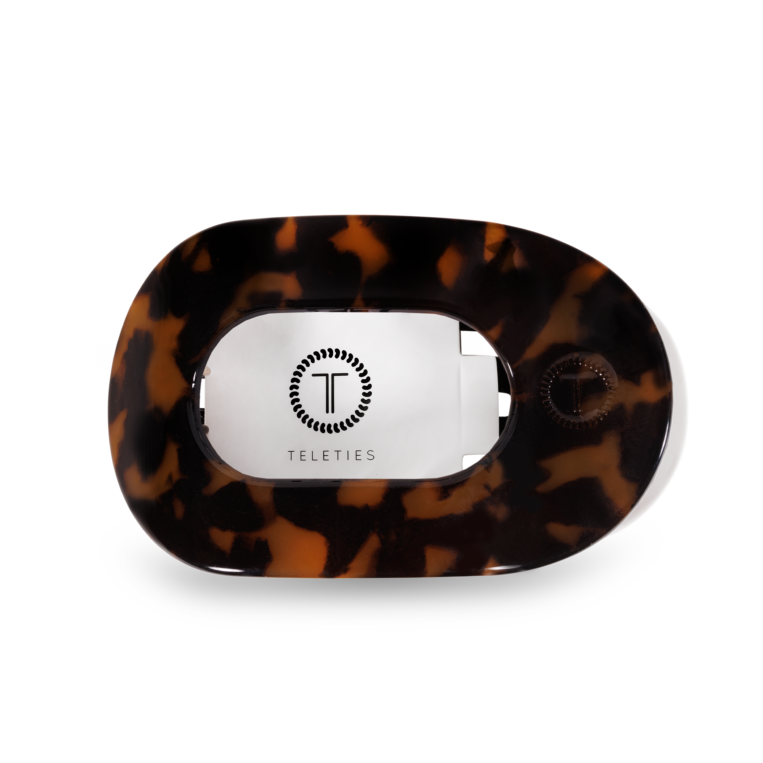 Round Flat Hair Clip | Med. | Tortoise