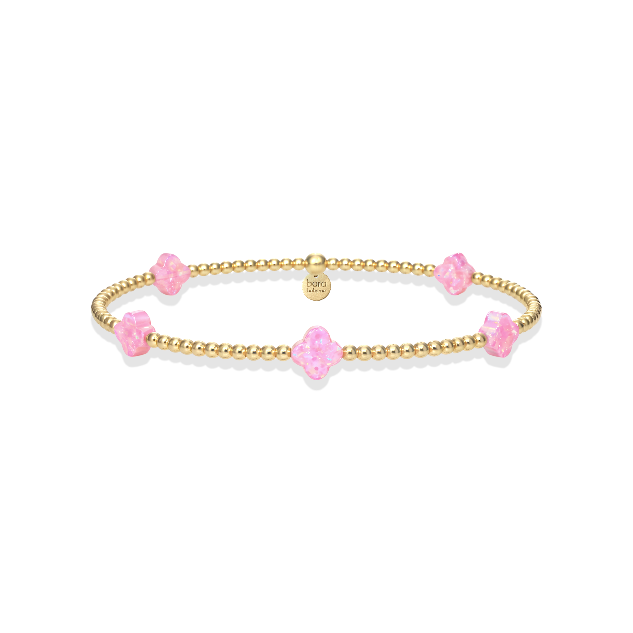 Clover BTY SM | 2MM Beaded Opal Bracelet - Surprise Lily