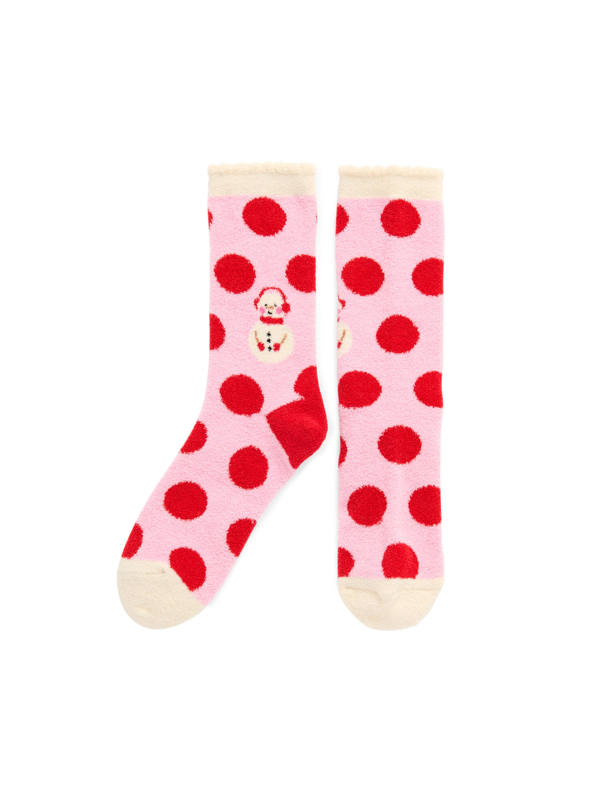 SNOWMAN SOCKS, PINK - Surprise Lily