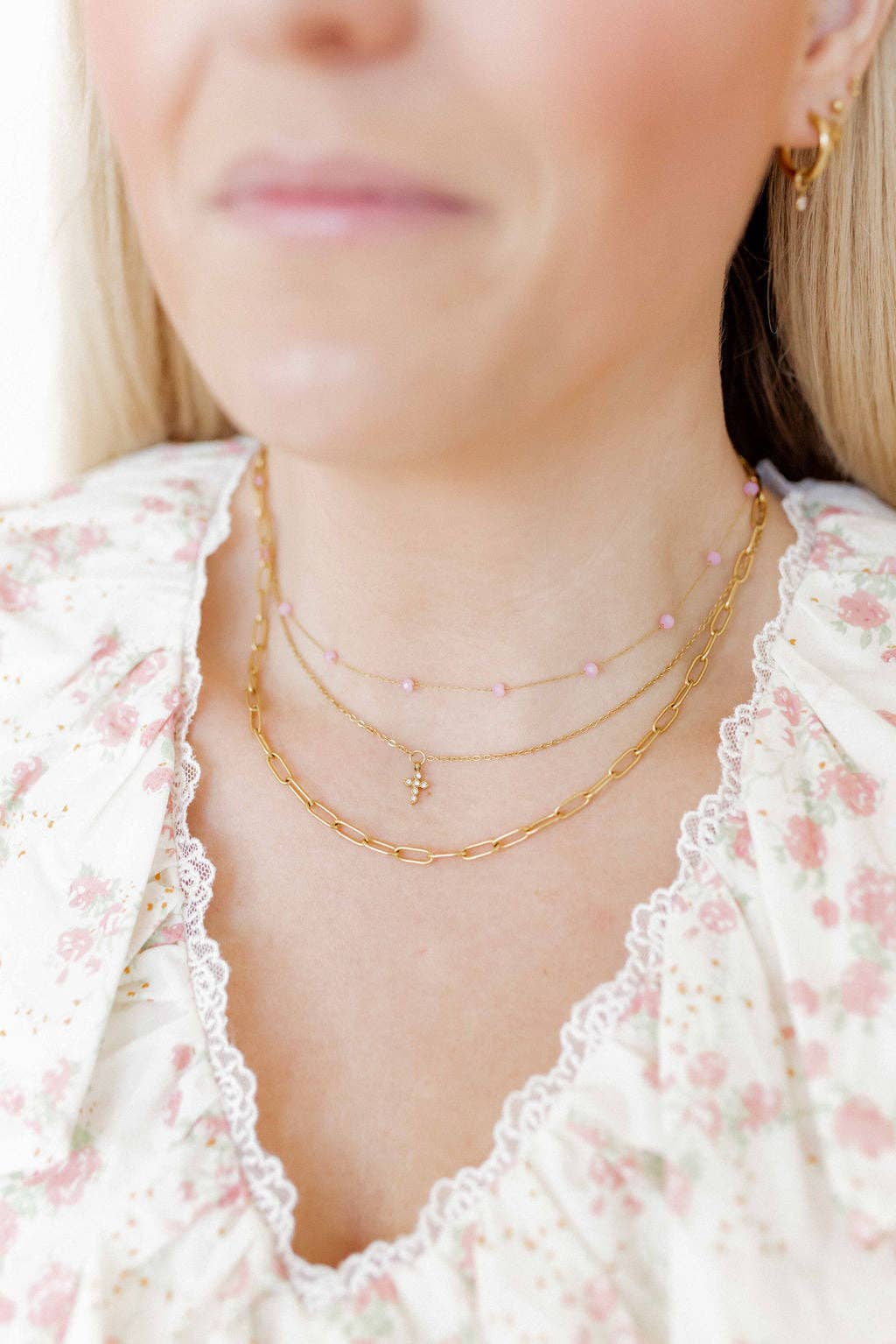 Necklace - Dabney Pink - Surprise Lily