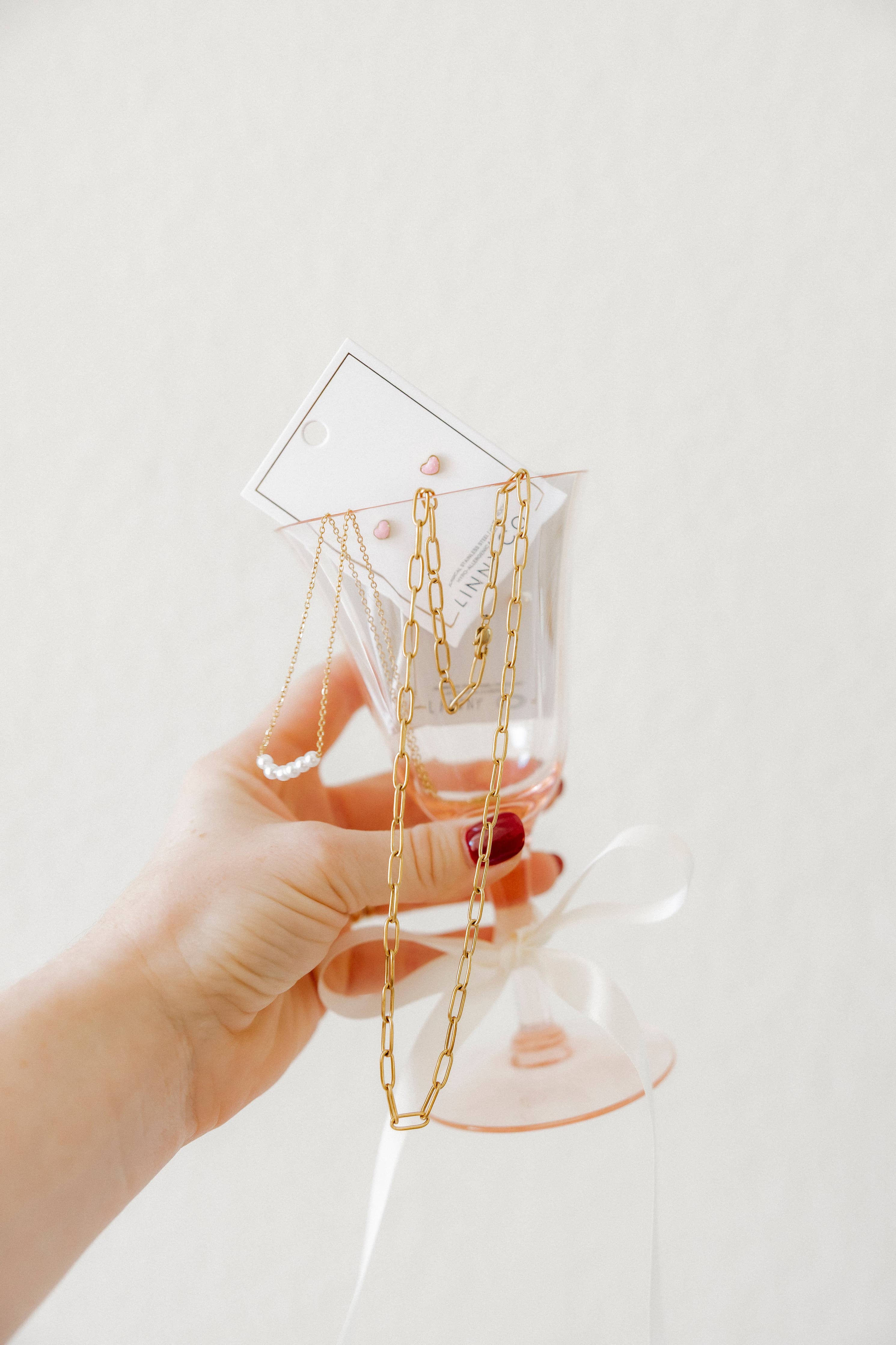 Necklace - Palmer Paperclip Gold - Surprise Lily
