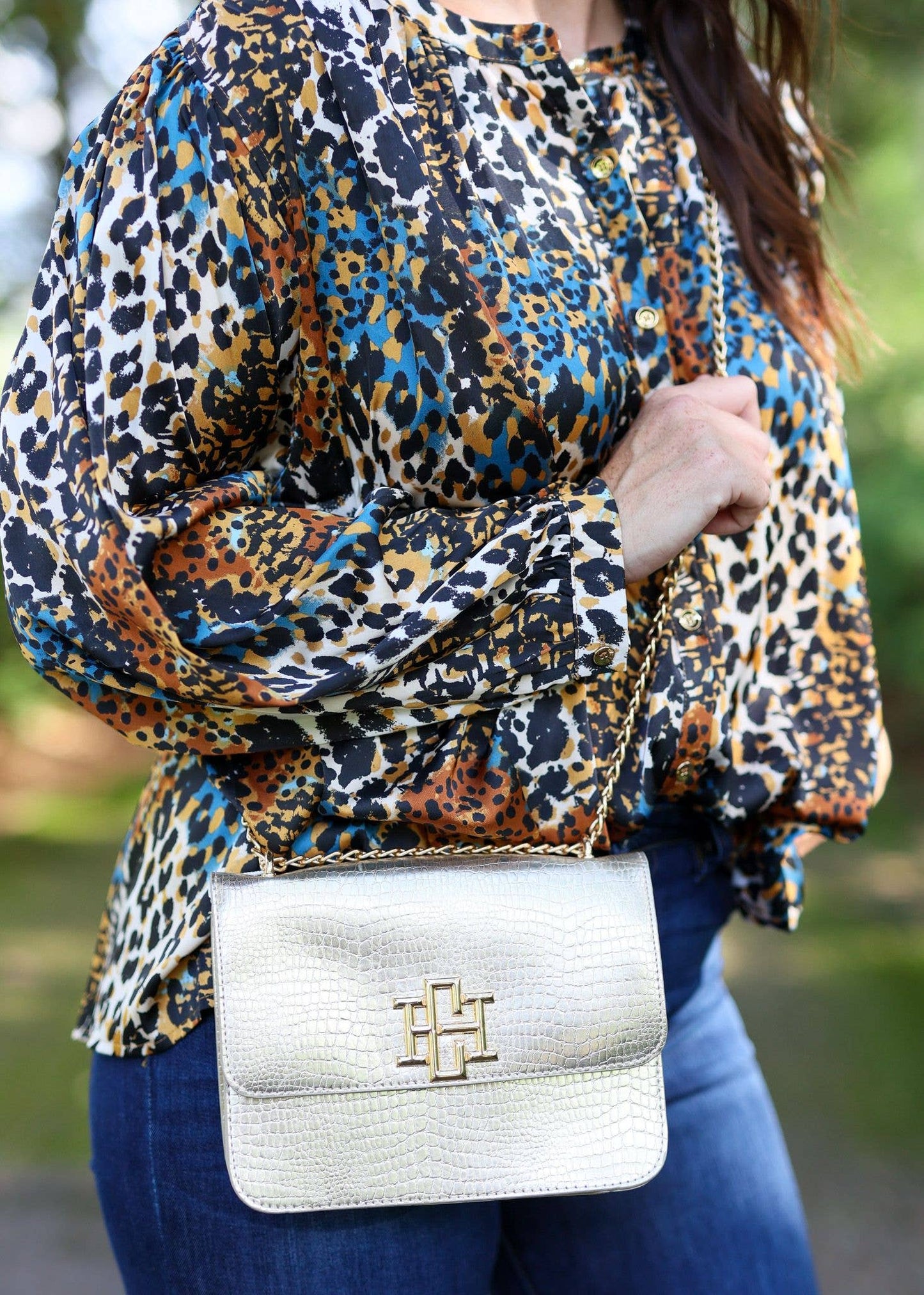 Caroline Hill Rory Crossbody Gold