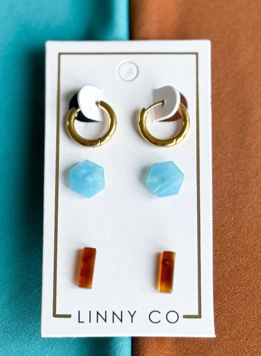 Perfect Trio Earring Set - Autumn