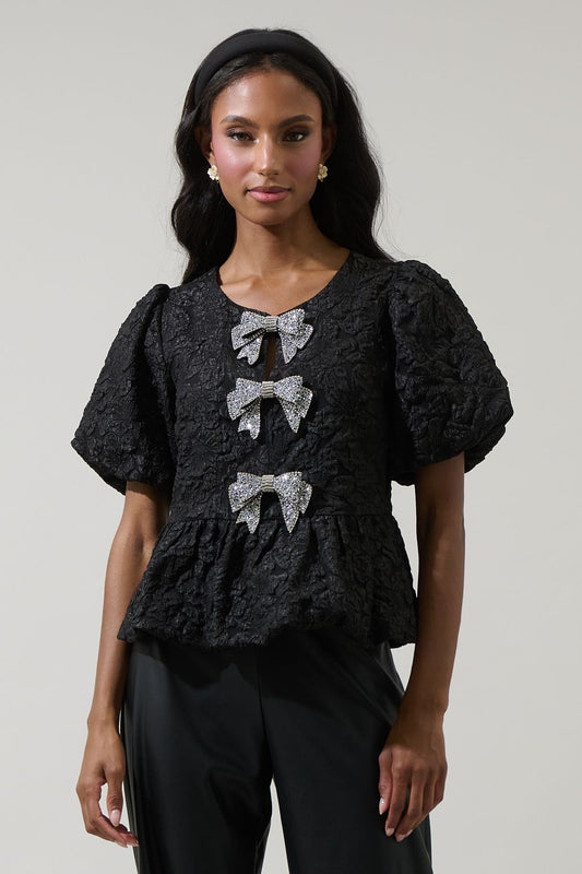 Glow Bow Top