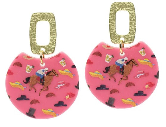 Bourbon & Bowties: Derby Earrings