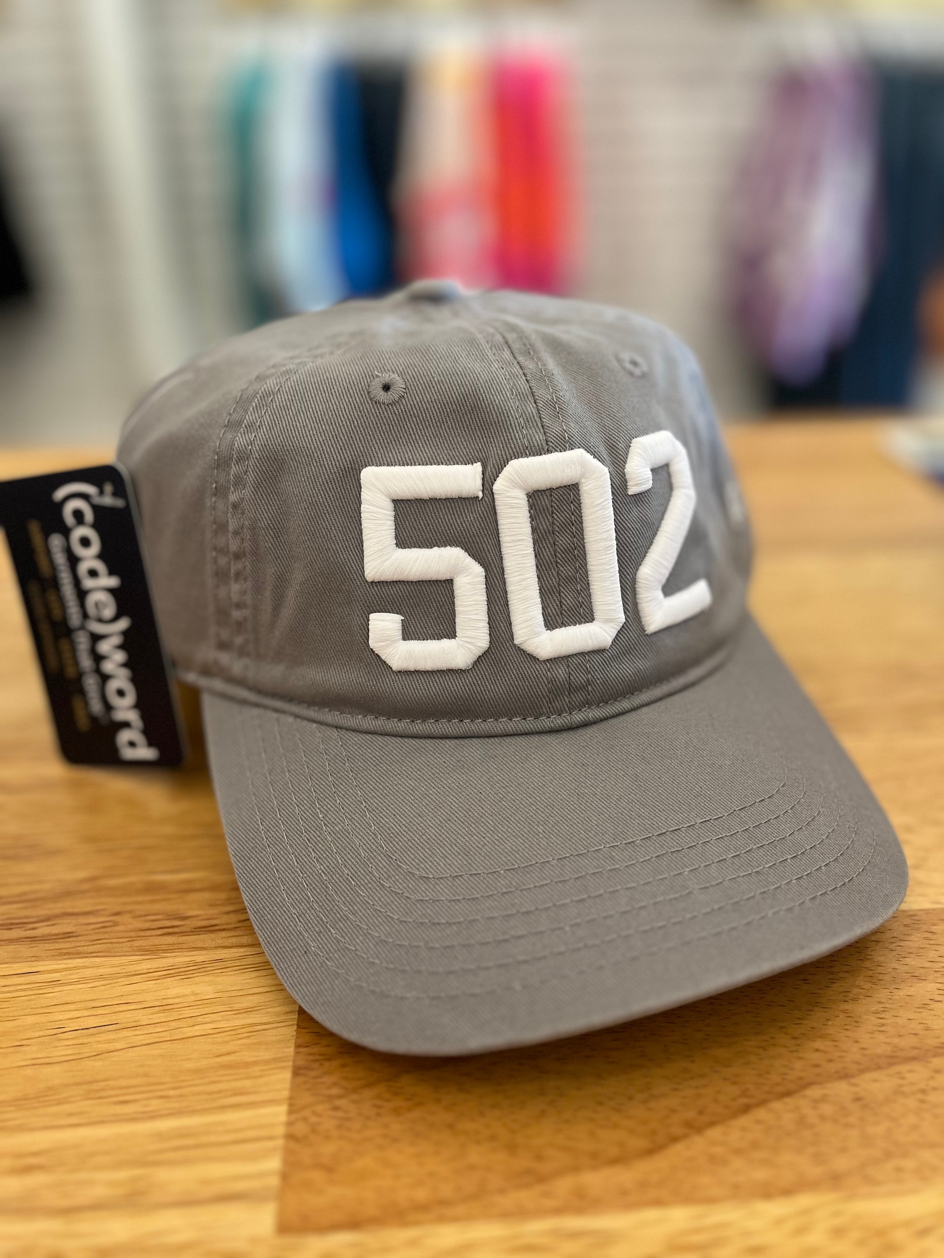 502 Embroidered Hat – Grey