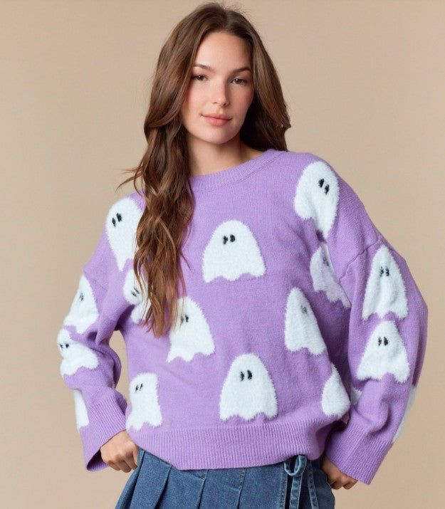 Boo-tiful Ghost Sweater