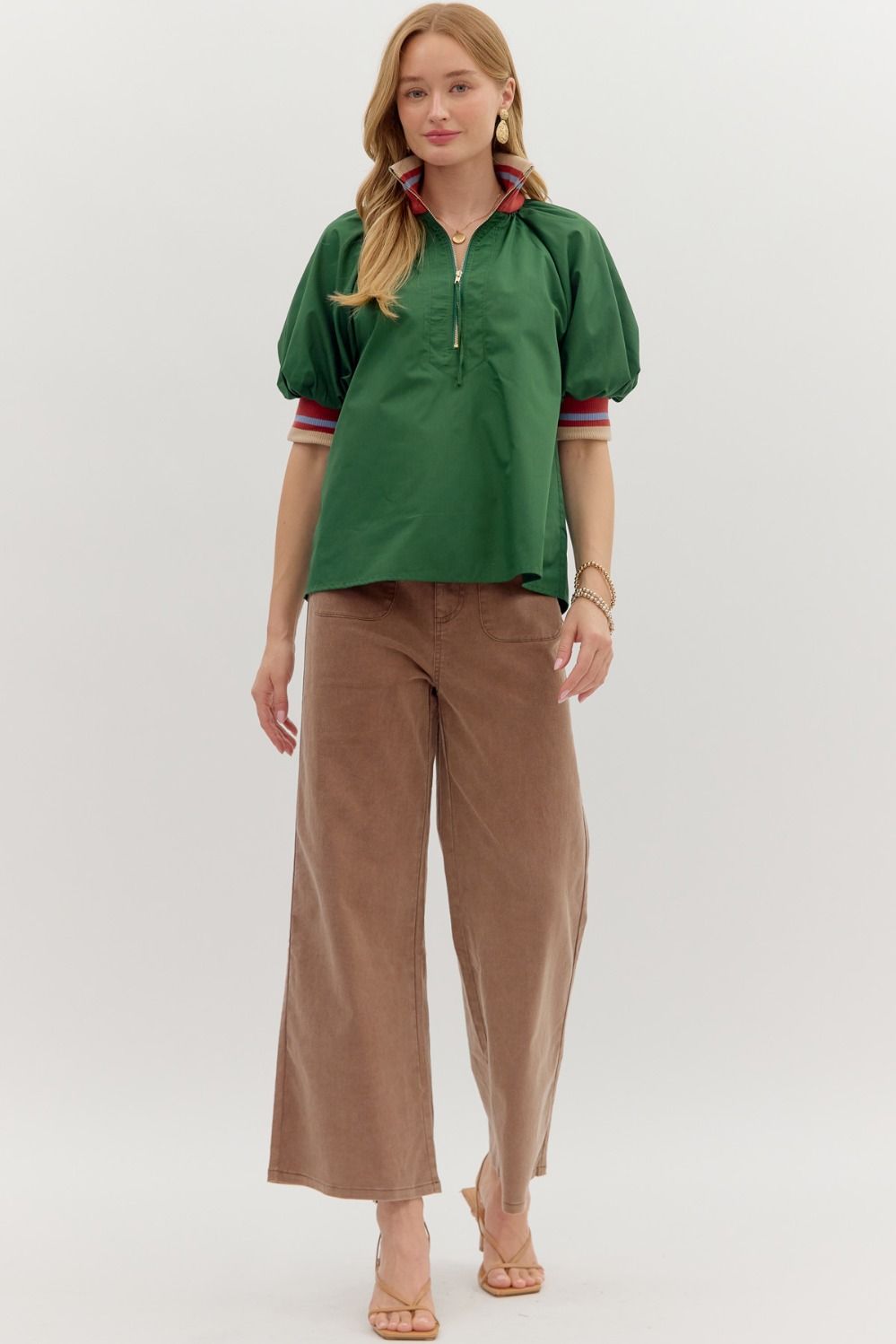 Heather Pine Green Top