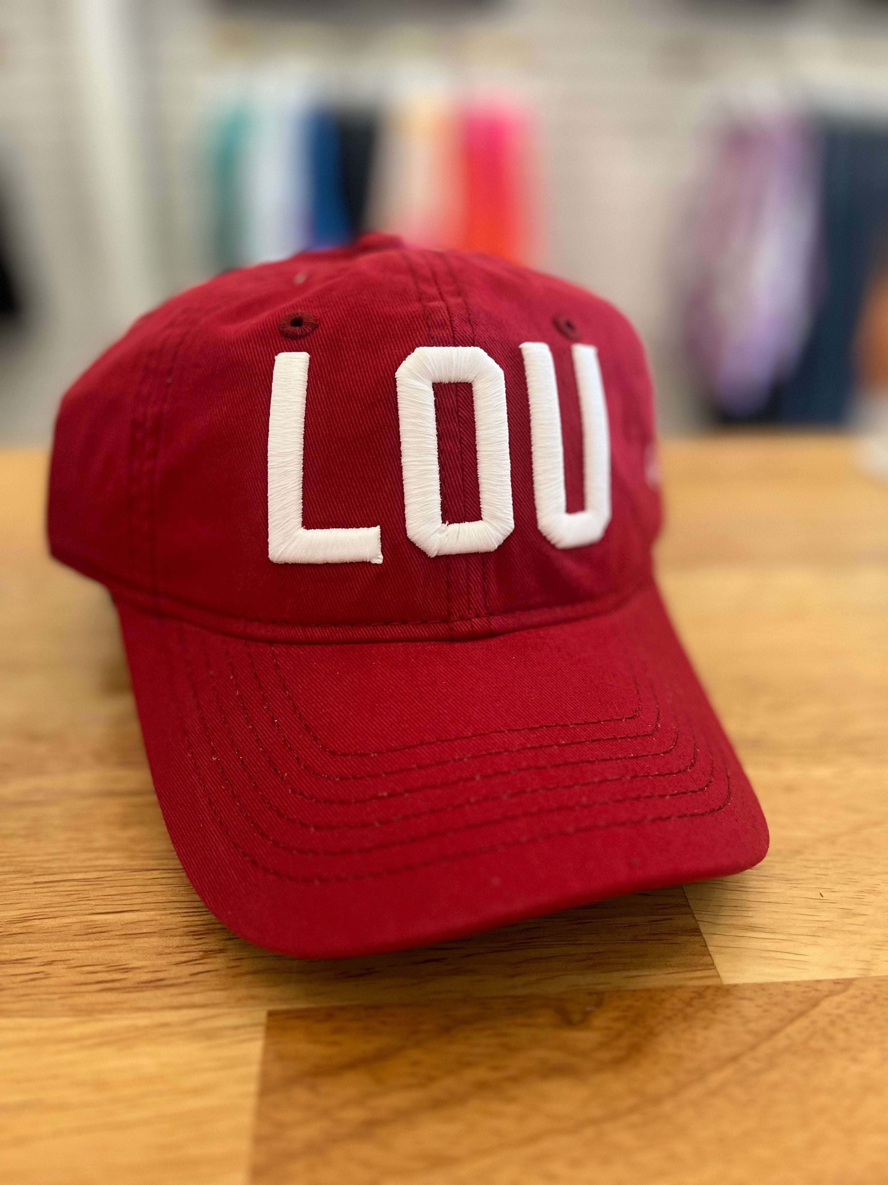 LOU Embroidered Hat – Cardinal Red