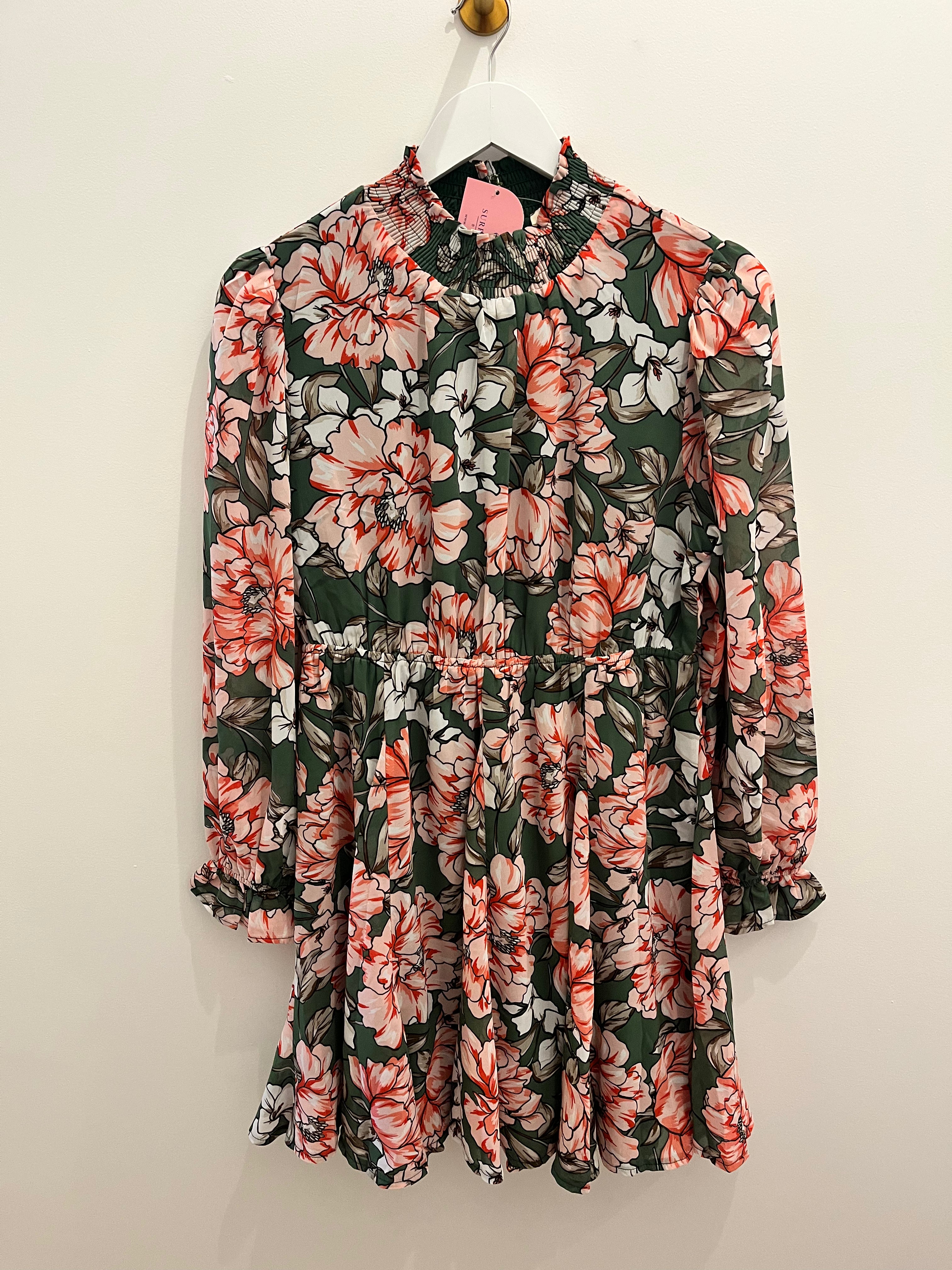 Holiday Floral Dress