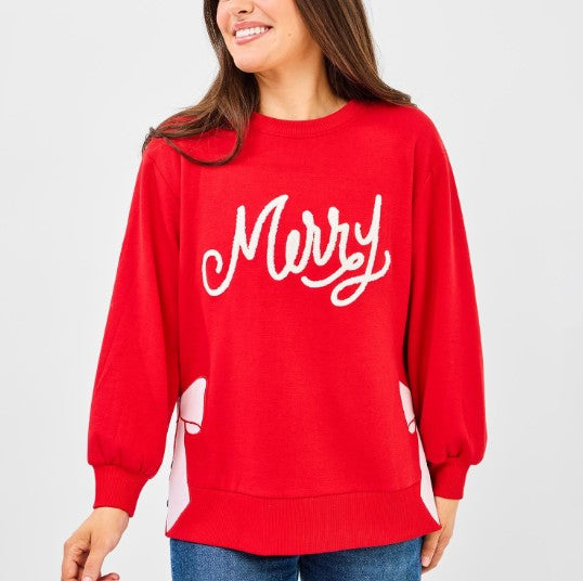 Merry Bow Sweatshirt
