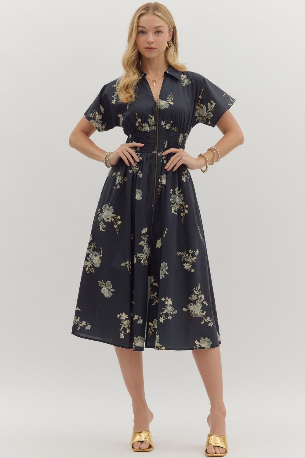 Parker Paisley Print Midi Dress
