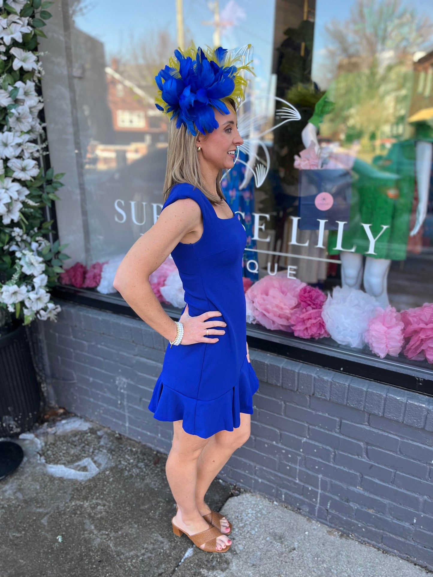 Royal Ruffle Mini Dress