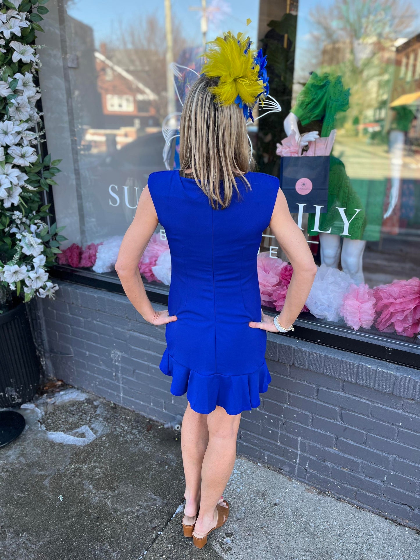 Royal Ruffle Mini Dress