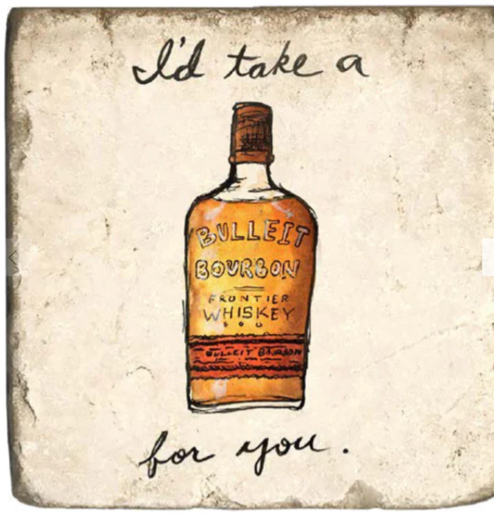 Bri Bowers Marble Coaster - Bulleit Bourbon