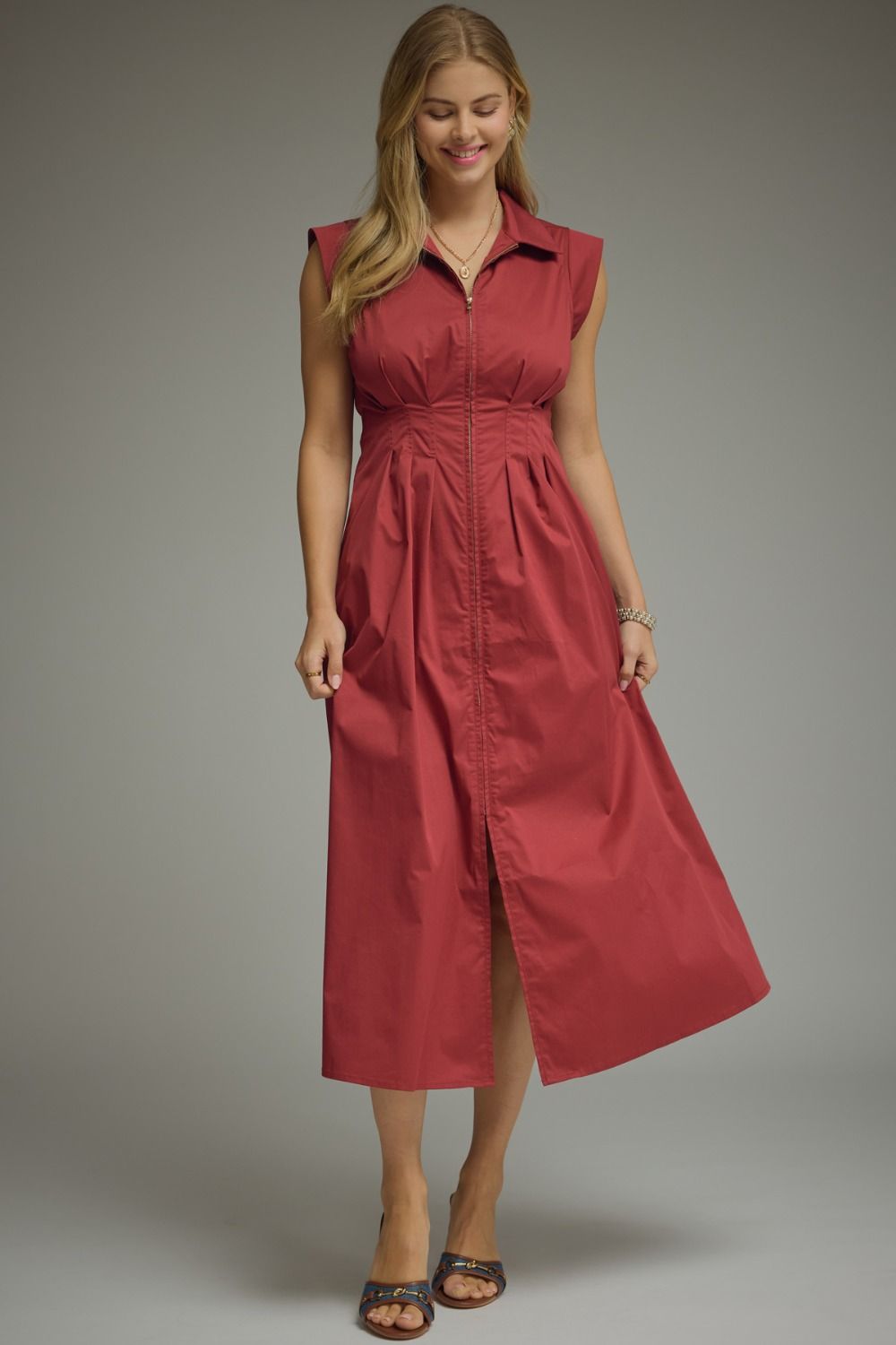 Burgundy relaxed flow top with lightweight flowy fabric and soft drape, styled for casual to elevated everyday wear.