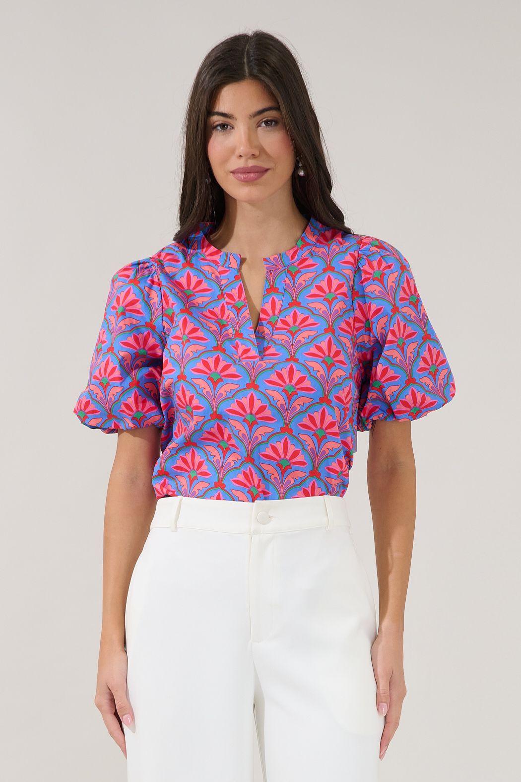 Jolene Split Neck Top