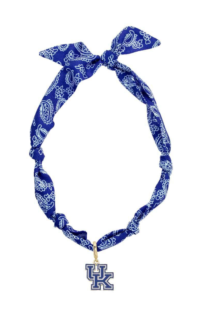 Kentucky Wildcats Logo Bandana Scarf Necklace