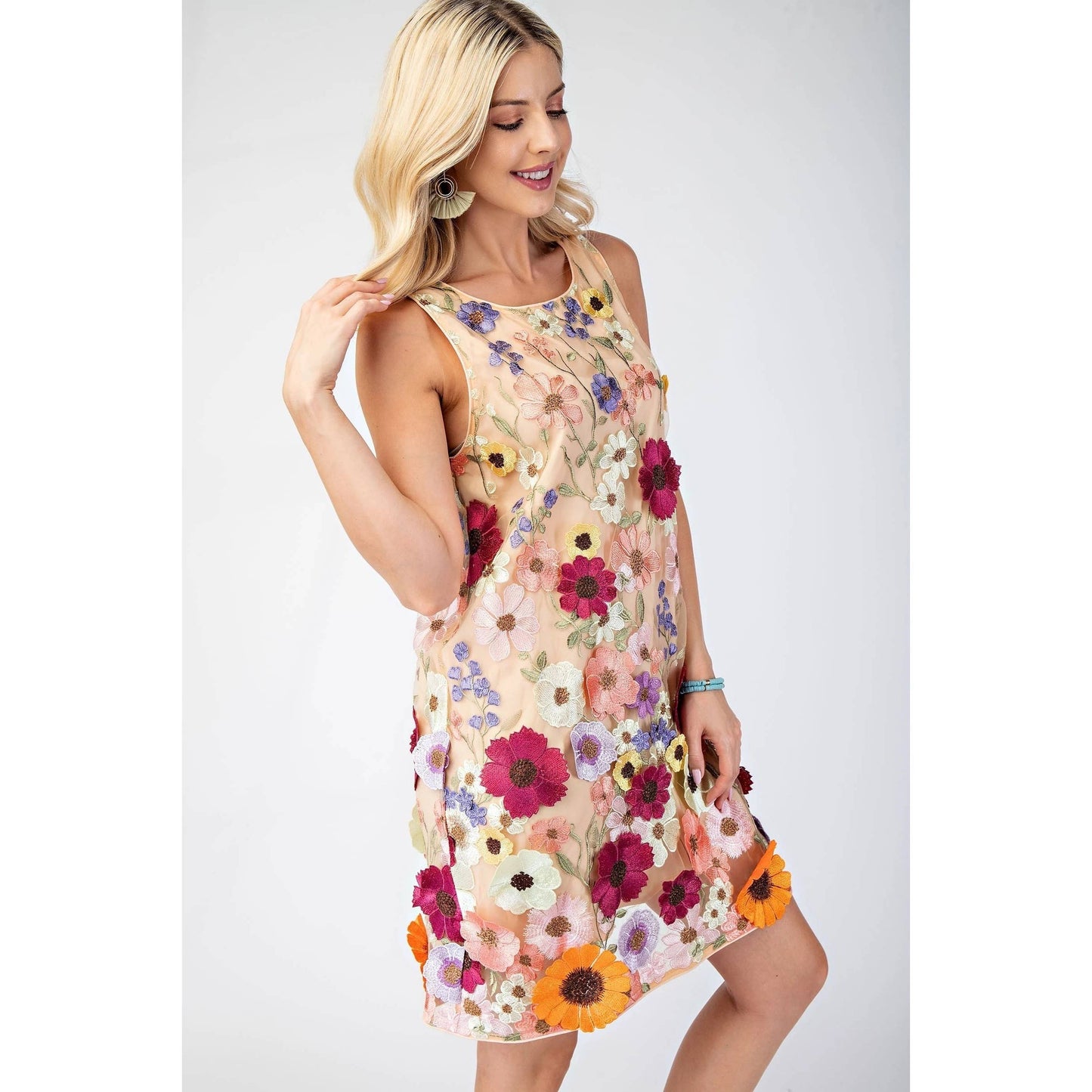 Blossom Shift Mini Dress