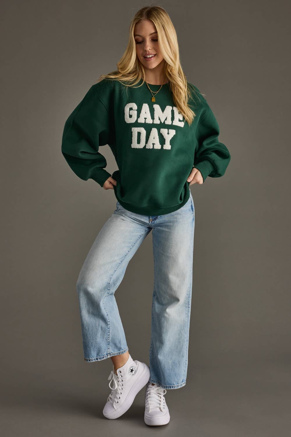 Green Game Day Sweatshirt