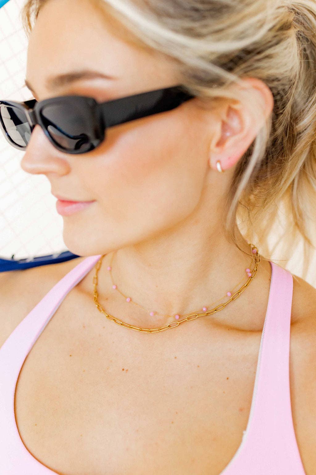 Necklace - Dabney Pink - Surprise Lily